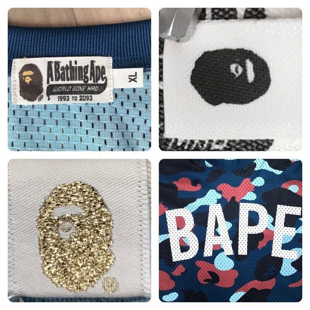 Bape BAPE Blue multi camo basketball tank top a bathing ape Size US XL / EU 56 / 4 - 6 Thumbnail