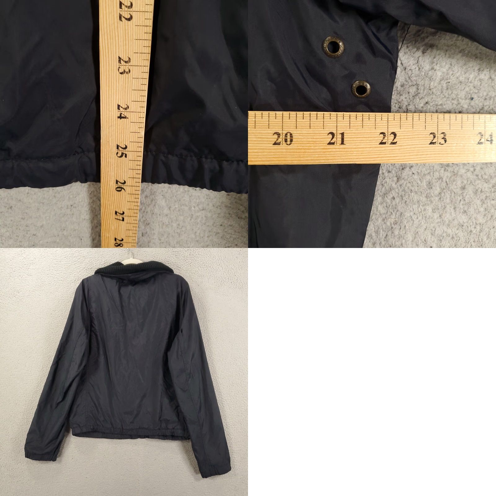Abercrombie & Fitch Abercrombie & Fitch Jacket Mens XL Blue Faux Fur High Neck Padded Full Zip Y2K Size US XL / EU 56 / 4 - 8 Thumbnail
