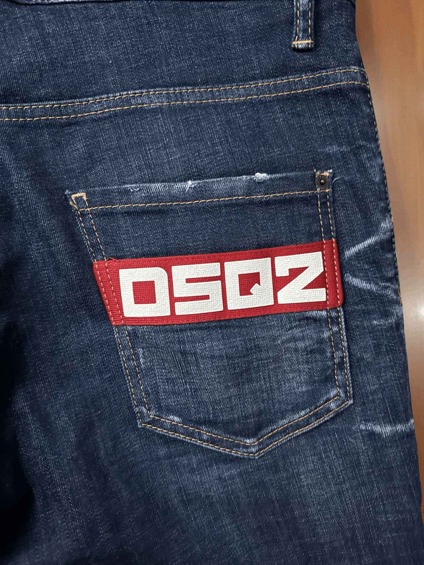 Dsquared2 DSQUARED2 DSQ2 RED LOGO BLUE DENIM SKATER JEANS SZ. 50 Size US 34 / EU 50 - 4 Thumbnail