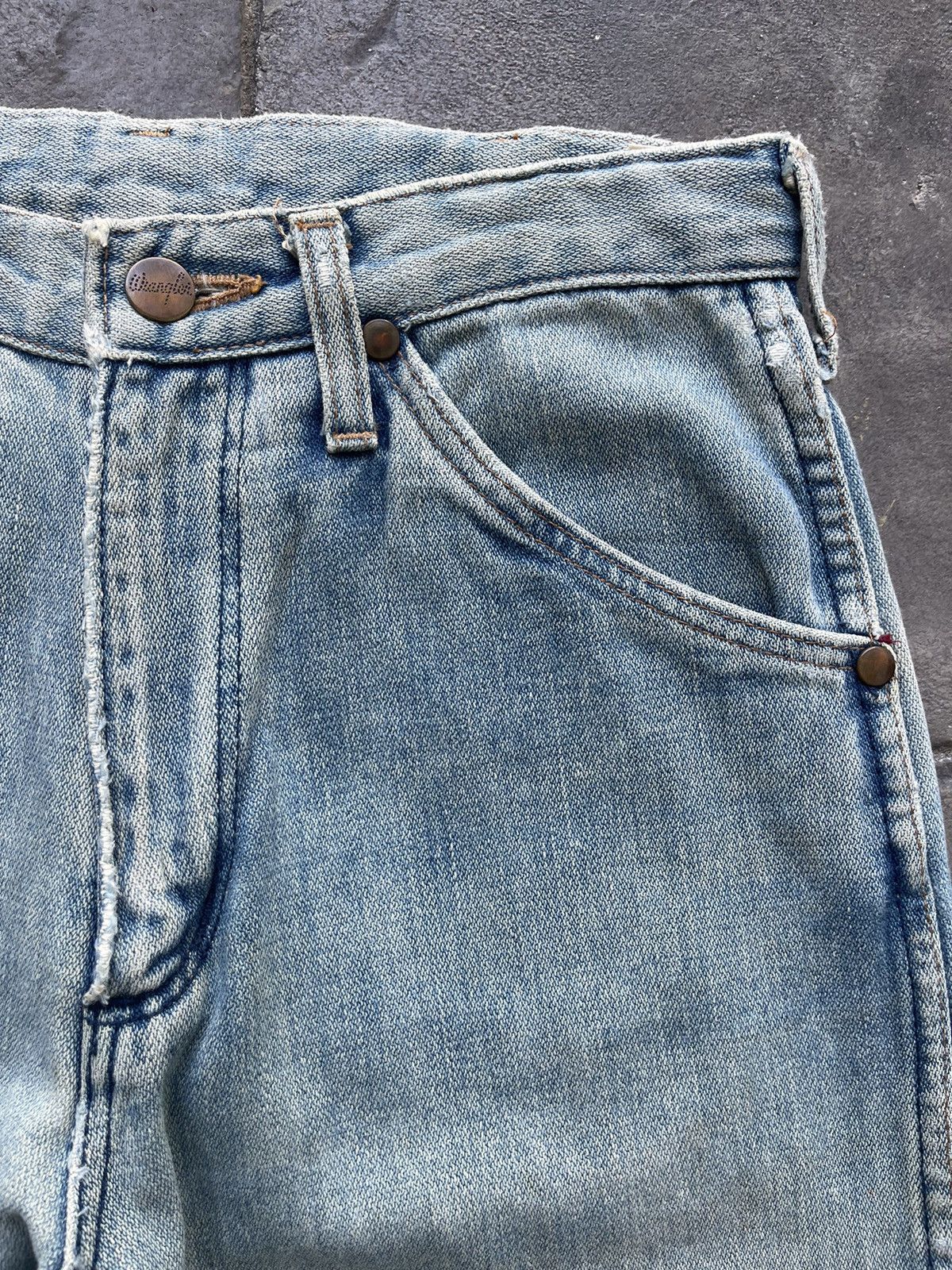 Wrangler JAPAN MADE Wrangler Cowboy Cut 14oz Broken Denim Lot 13MWZ Size US 28 / EU 44 - 11 Thumbnail