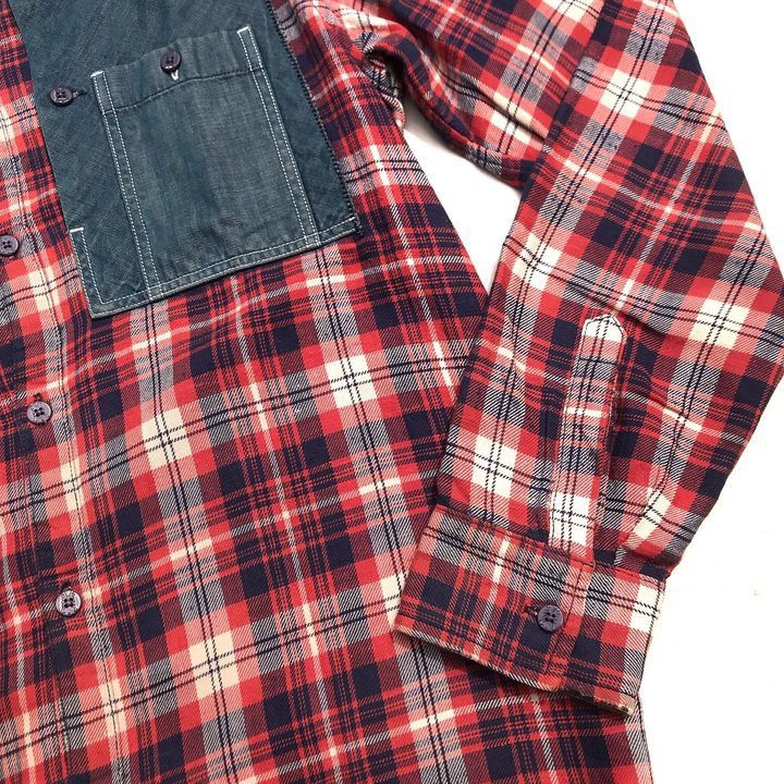 Marithe + Francois Girbaud × Vintage Vintage Mfg Marithe Francois girbaud tartan LongSleeve Shirt Size US M / EU 48-50 / 2 - 6 Thumbnail