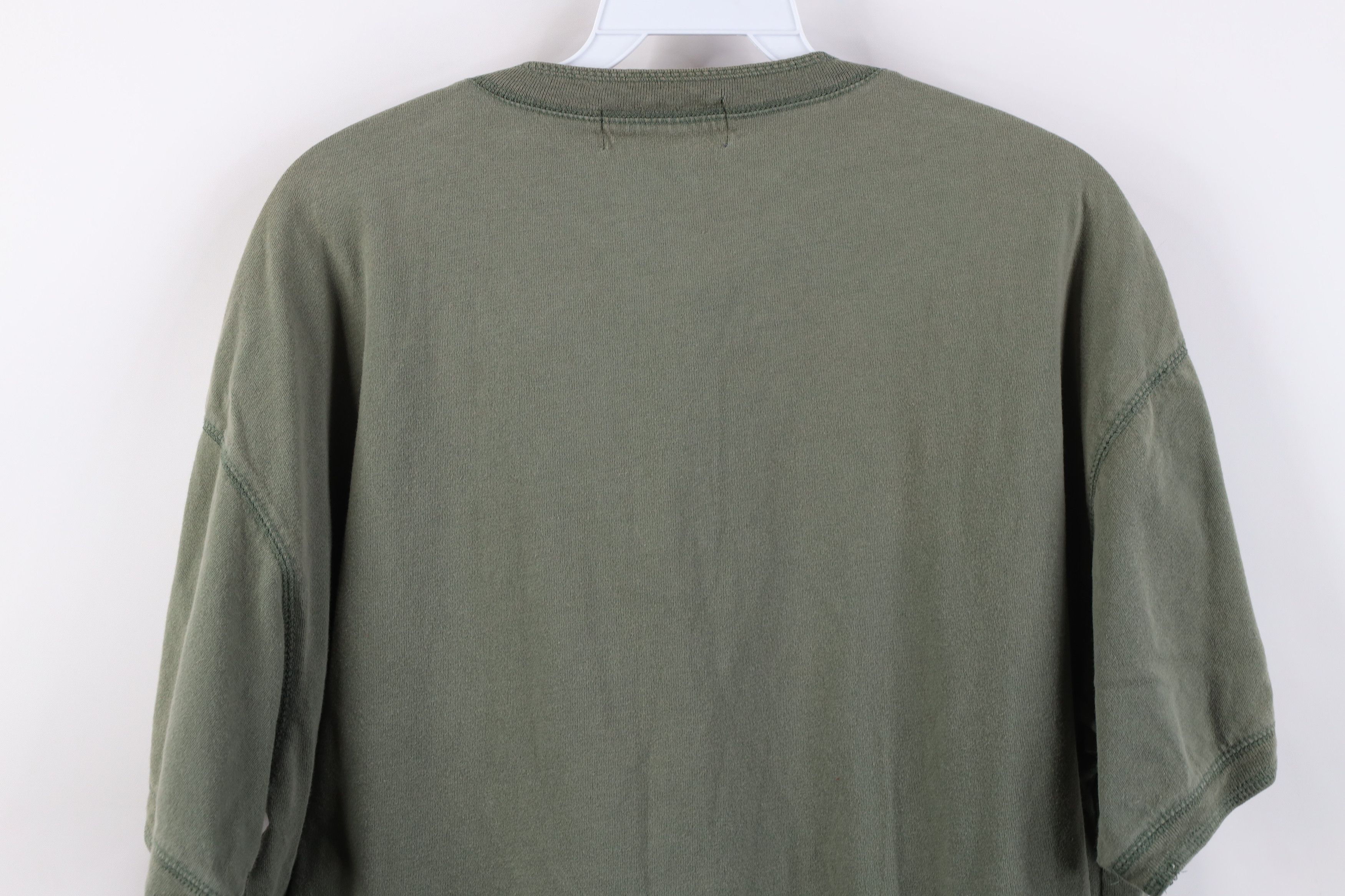 Vintage Vintage 90s Streetwear Short Sleeve Henley T-Shirt Green Size US L / EU 52-54 / 3 - 10 Thumbnail