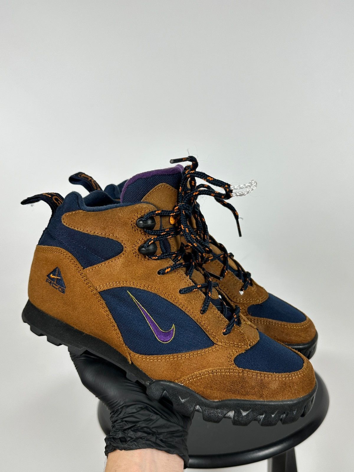 Vintage 1999 Nike Air AGC Leather Boots Men’s Size 11  RARE! Trail Outdoor Hike Vintage Nike Air All Condition Gear ACG 970608 Mens Leather  main image 2