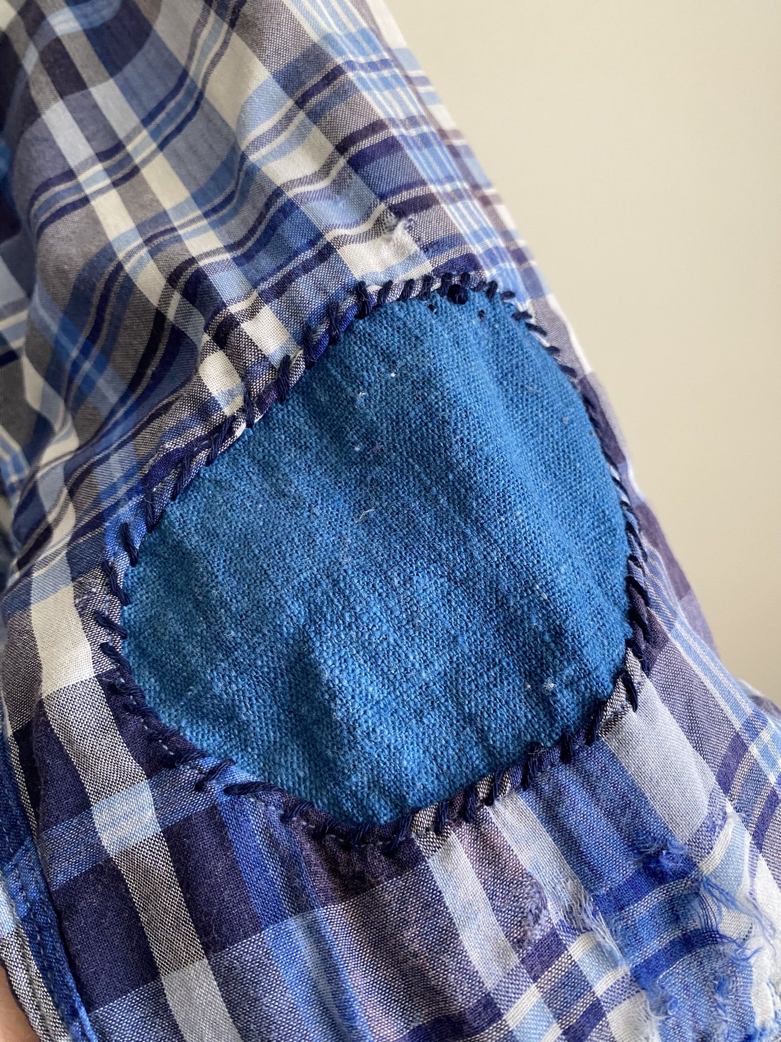 Vintage Sunfade & Repair Double Cloth Flannel Shirt Size US S / EU 44-46 / 1 - 14 Thumbnail