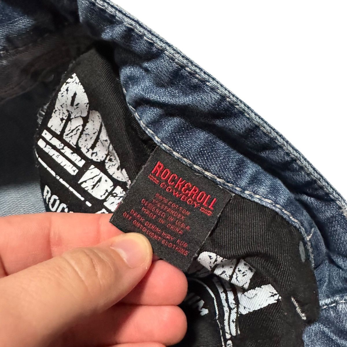 Other Rock & Roll Cowboy Revolver Straight Jeans 37x27 Size US 37 - 5 Thumbnail