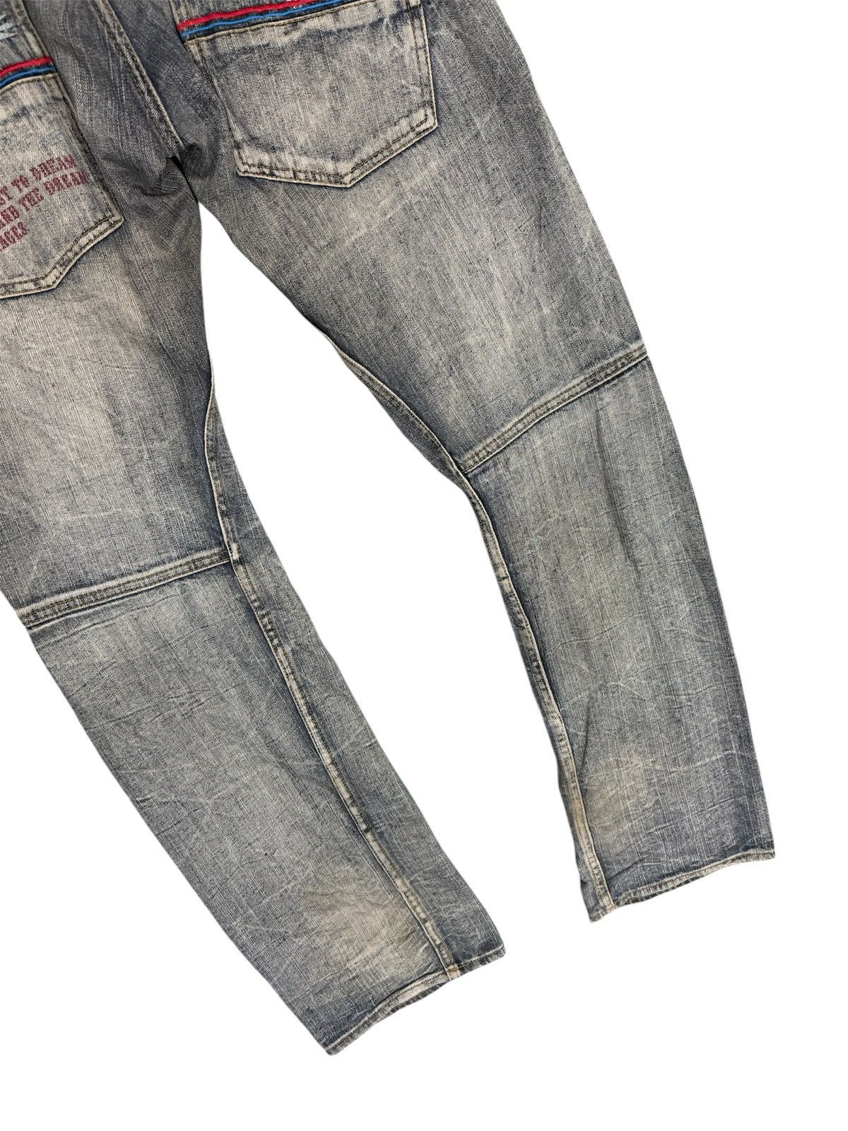 If Six Was Nine DOMINATE DOUBLE WAIST DISTRESSED JEANS Size US 32 / EU 48 - 7 Thumbnail