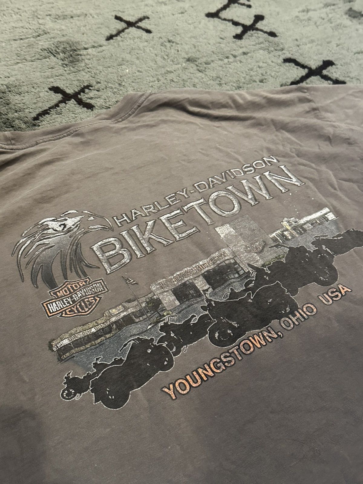 Harley Davidson 2013 Harley Davidson Faded “Born to ride, Forced To WorK” T Size US XXL / EU 58 / 5 - 4 Thumbnail