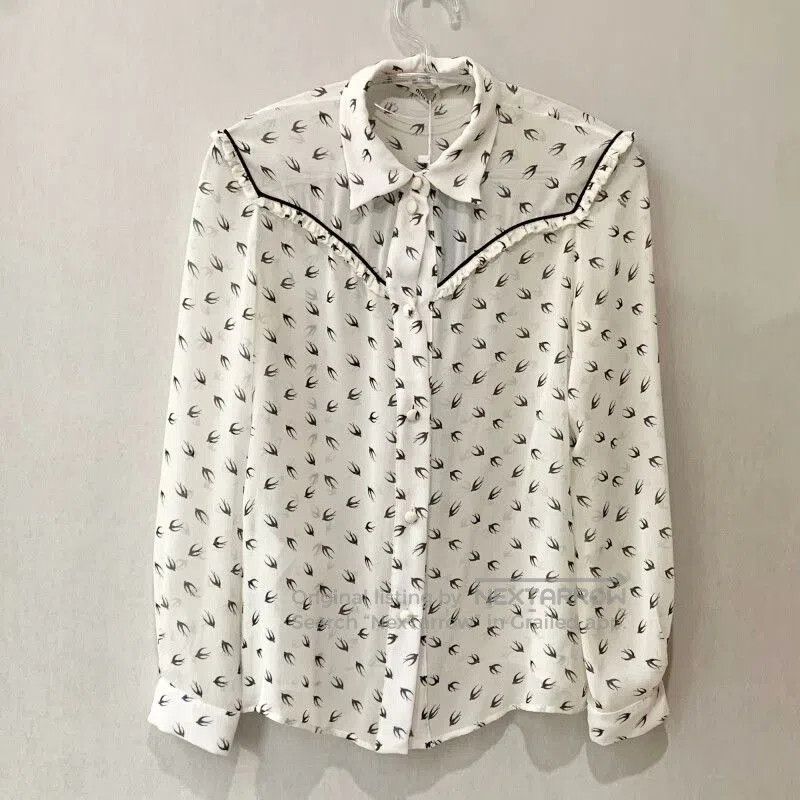 Miu Miu Miu Miu Swallow Print Long. Size S / US 4 / IT 40 - 1 Thumbnail