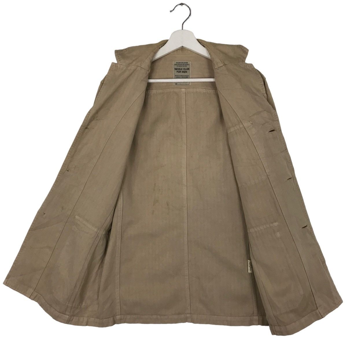 Japanese Brand × Nicole Club 💥 NICOLE CLUB FOR MEN HARRINGBONE TWILL CHORE JACKET Size US M / EU 48-50 / 2 - 7 Thumbnail