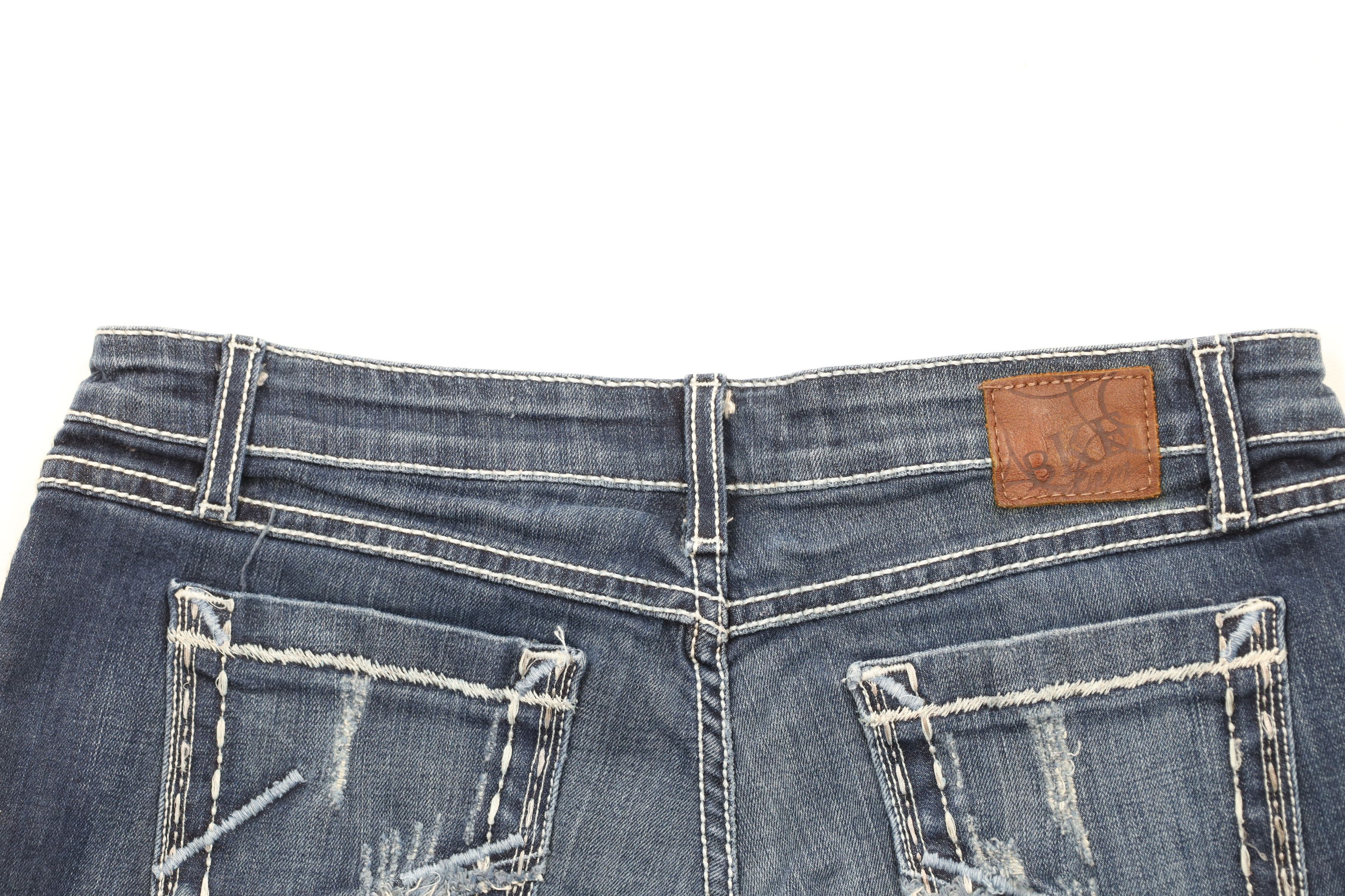 Vintage Buckle BKE Stitch Stella Stretch Denim Jean Shorts Jorts Size 30" / US 8 / IT 44 - 9 Thumbnail