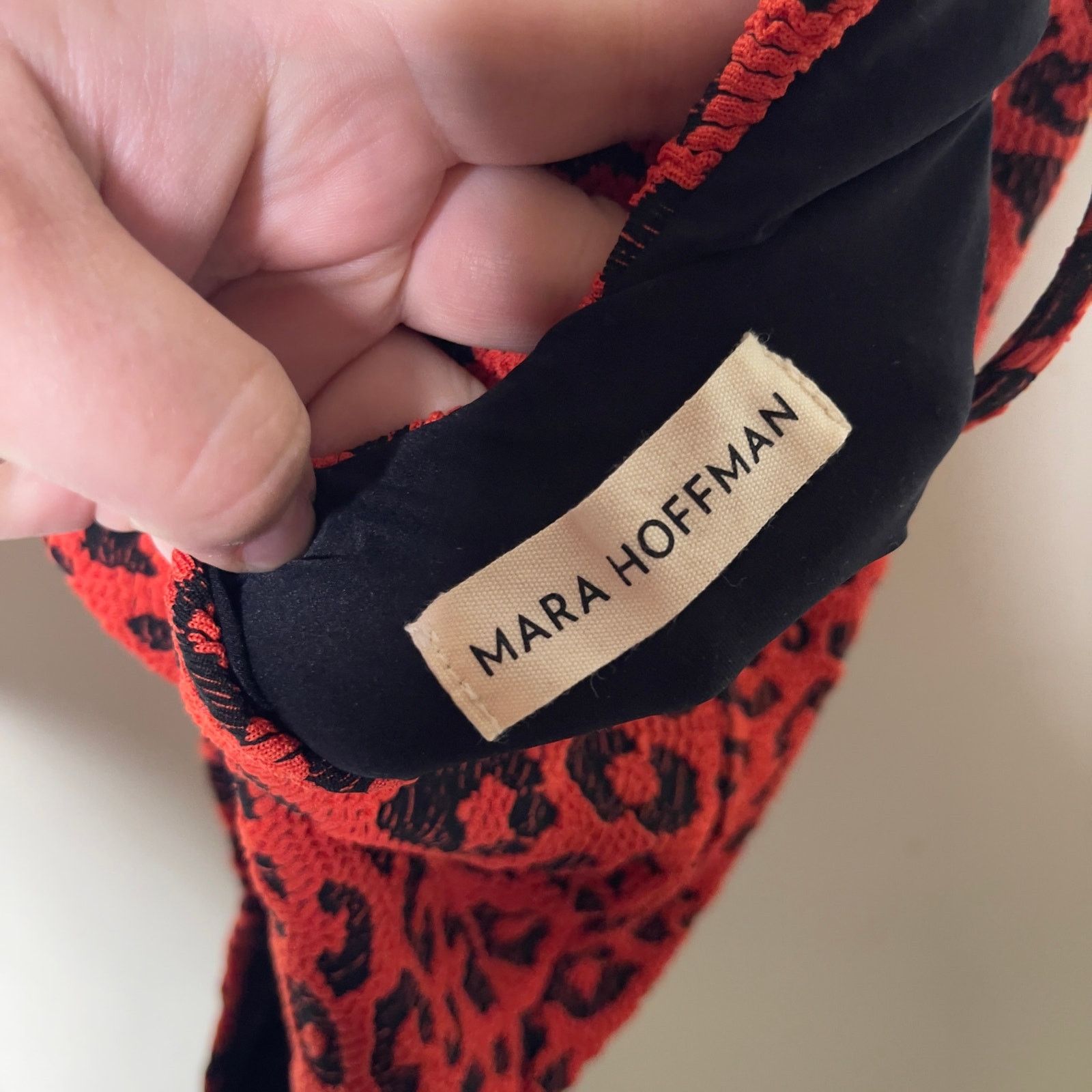 Mara Hoffman Mara Hoffman Emma One Piece Swimsuit Leopard Jacquard sz L Size L / US 10 / IT 46 - 2 Thumbnail