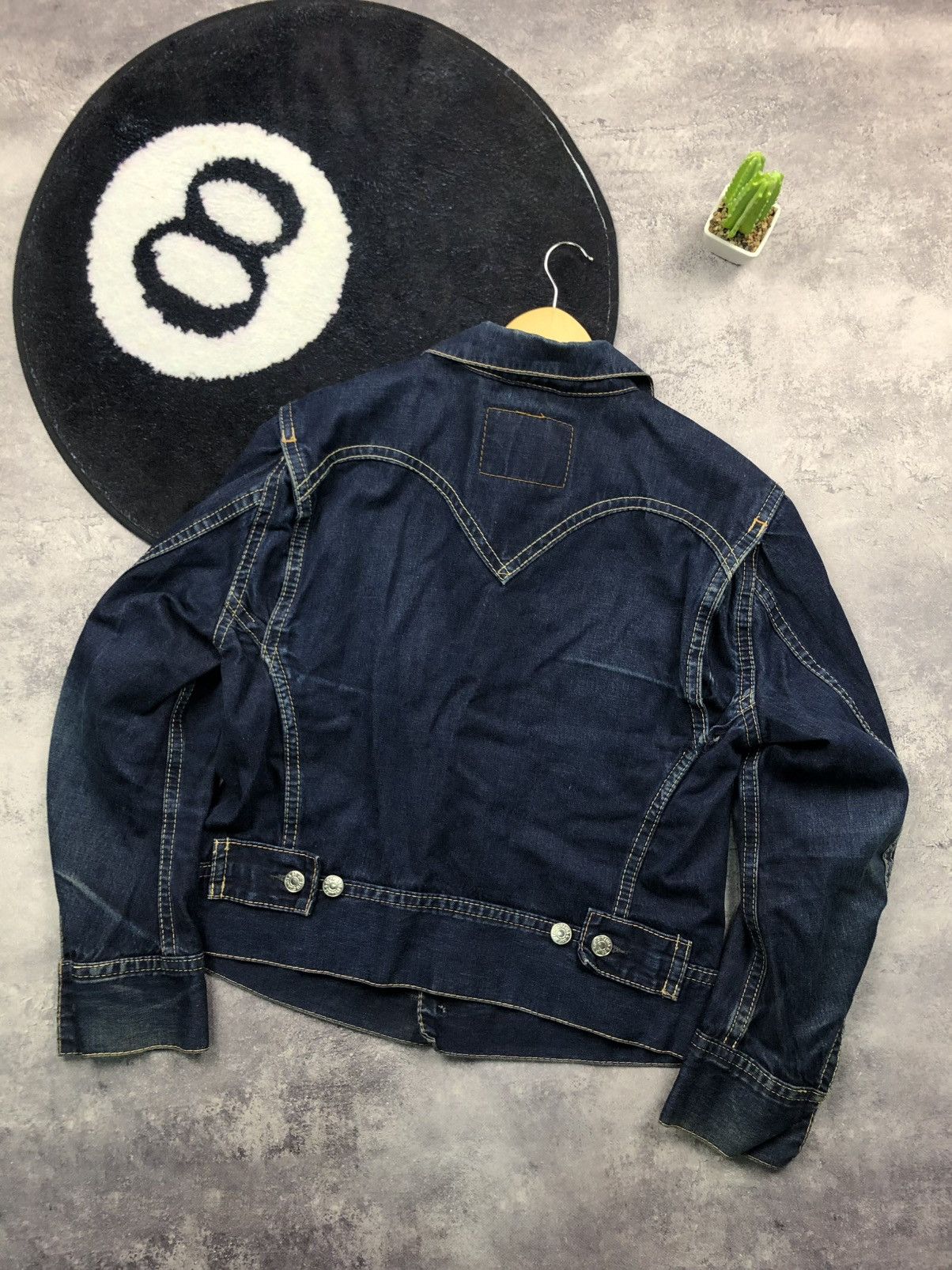Levi's LEVIS Vintage Blue Denim Jacket Streetwear Faded Japanese Size L / US 10 / IT 46 - 11 Thumbnail
