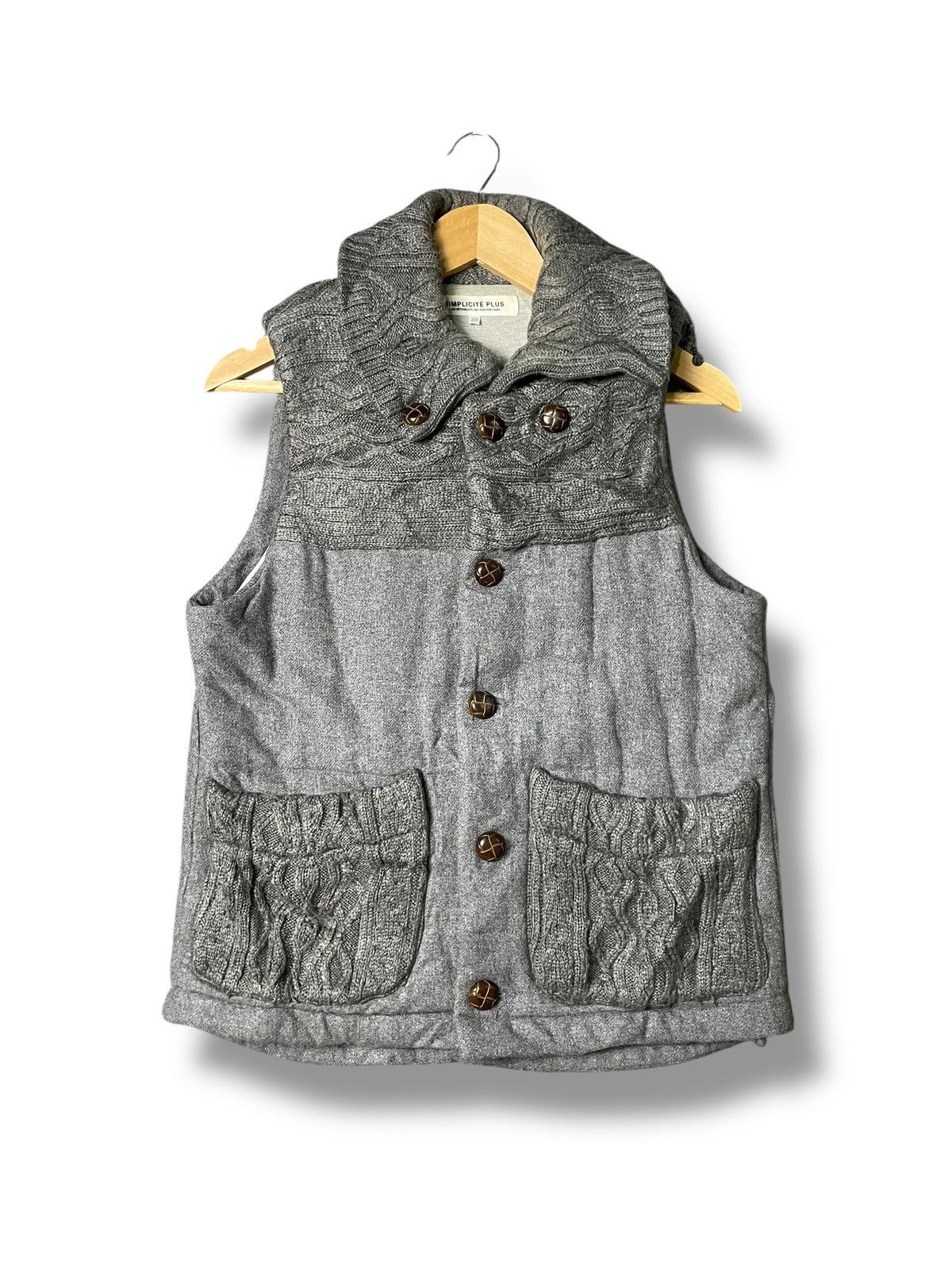 Japanese Brand × Vintage Simplicite Plus Knitwear Woolen Vest (71) Size US XXS / EU 40 - 1 Thumbnail