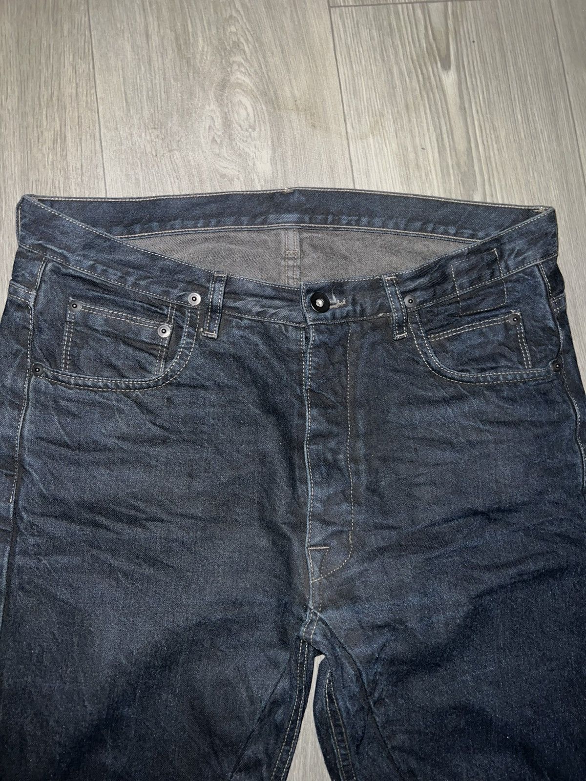 Rick Owens Rick Owens Torrence cut raw denim Size US 30 / EU 46 - 5 Thumbnail
