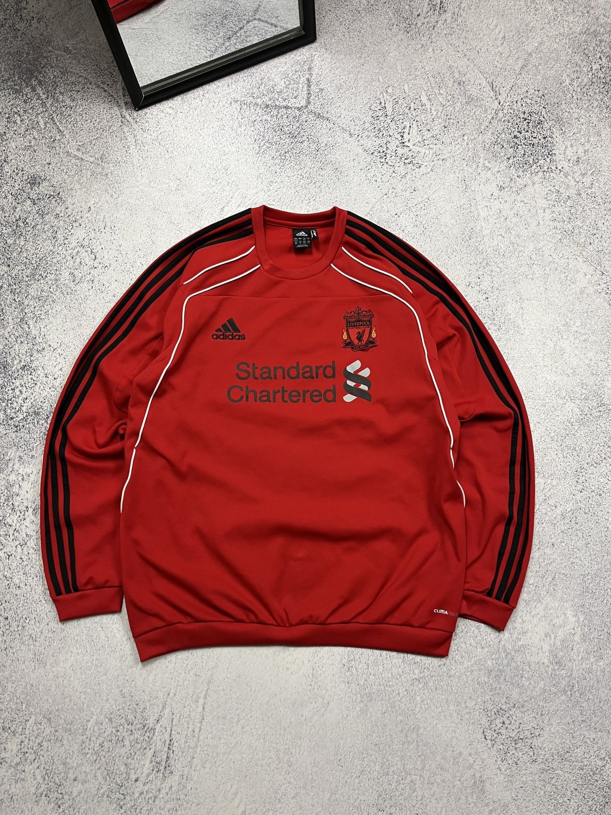 Adidas Vintage Adidas Liverpool 2010 Soccer Training Sweatshirt Size US L / EU 52-54 / 3 - 1 Thumbnail