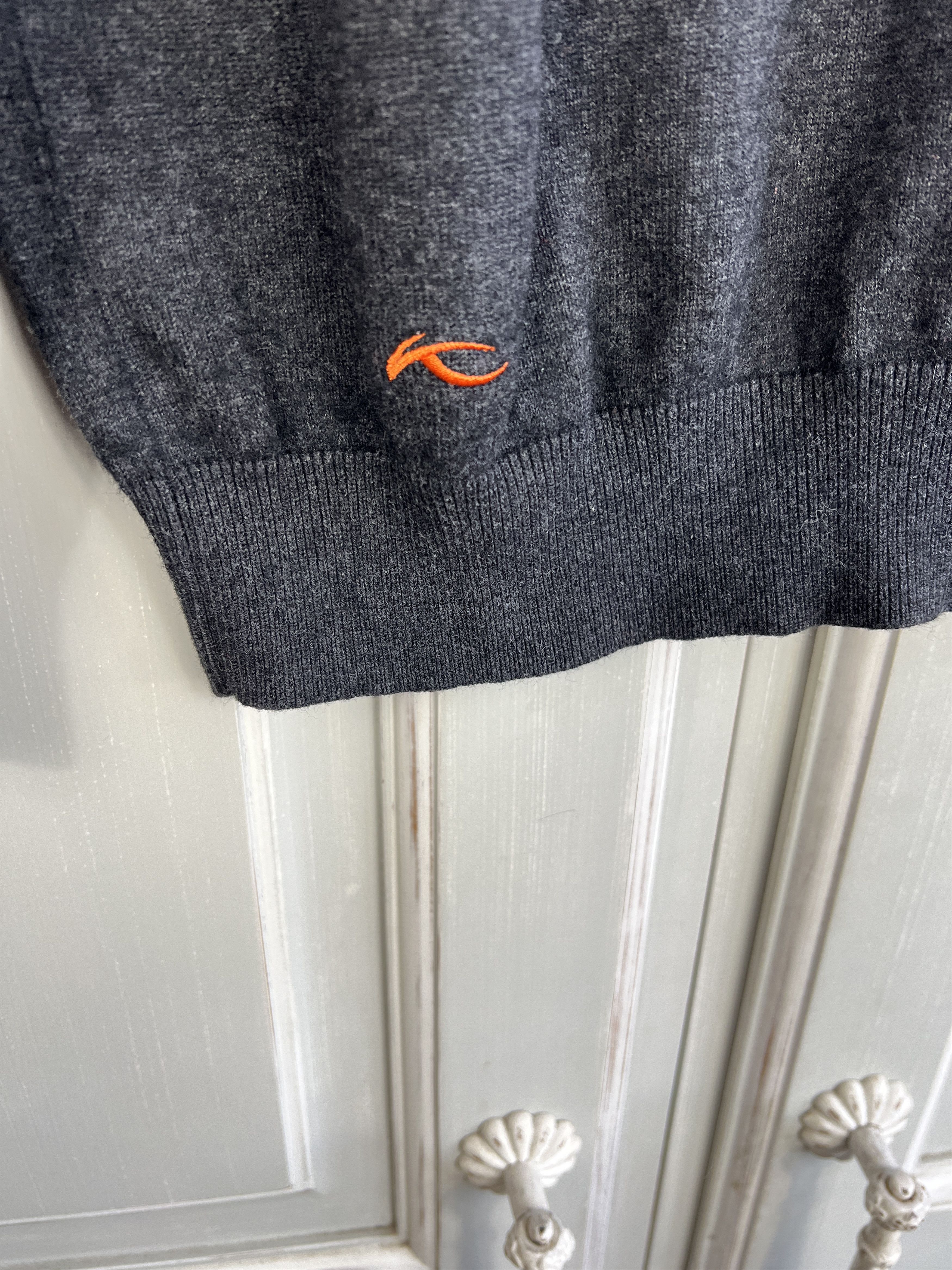 KJUS × Omega KJUS OMEGA CRANS MONTANA V NECK LANA SWEATER GRAY Size US M / EU 48-50 / 2 - 3 Thumbnail