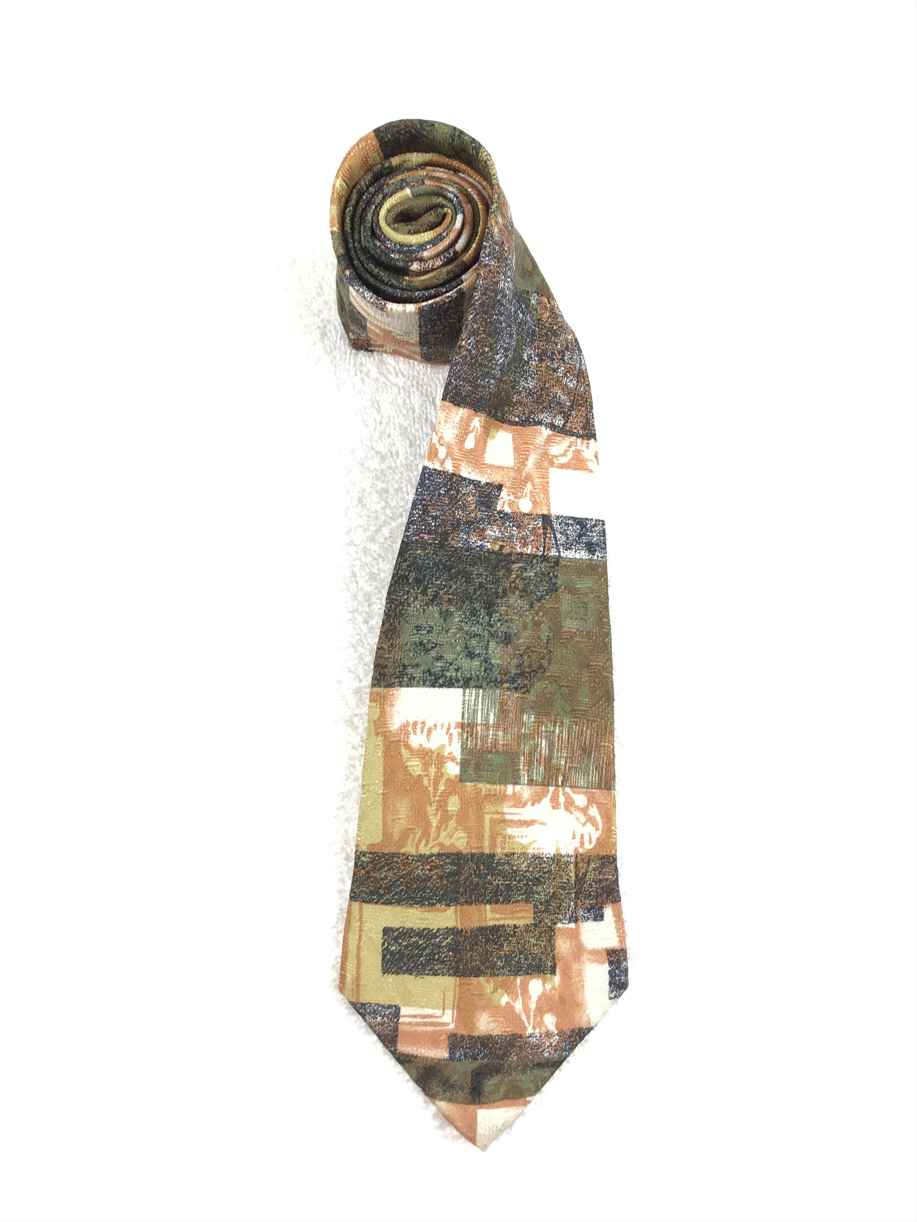Designer × Vintage Vintage Cauloises Paris Homme Silk Necktie Size ONE SIZE - 2 Thumbnail