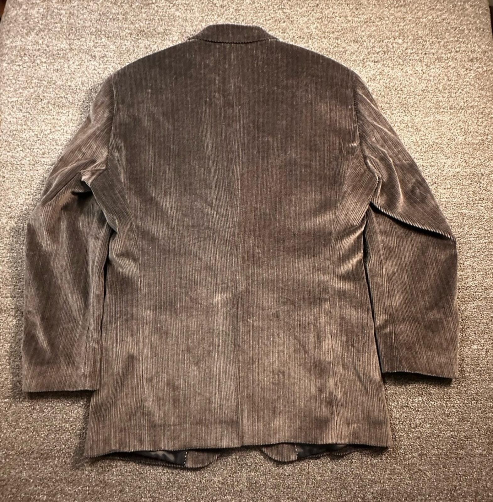Dockers Dockers Black Corduroy Herringbone Men's Blazer 44L Size 44L - 9 Thumbnail