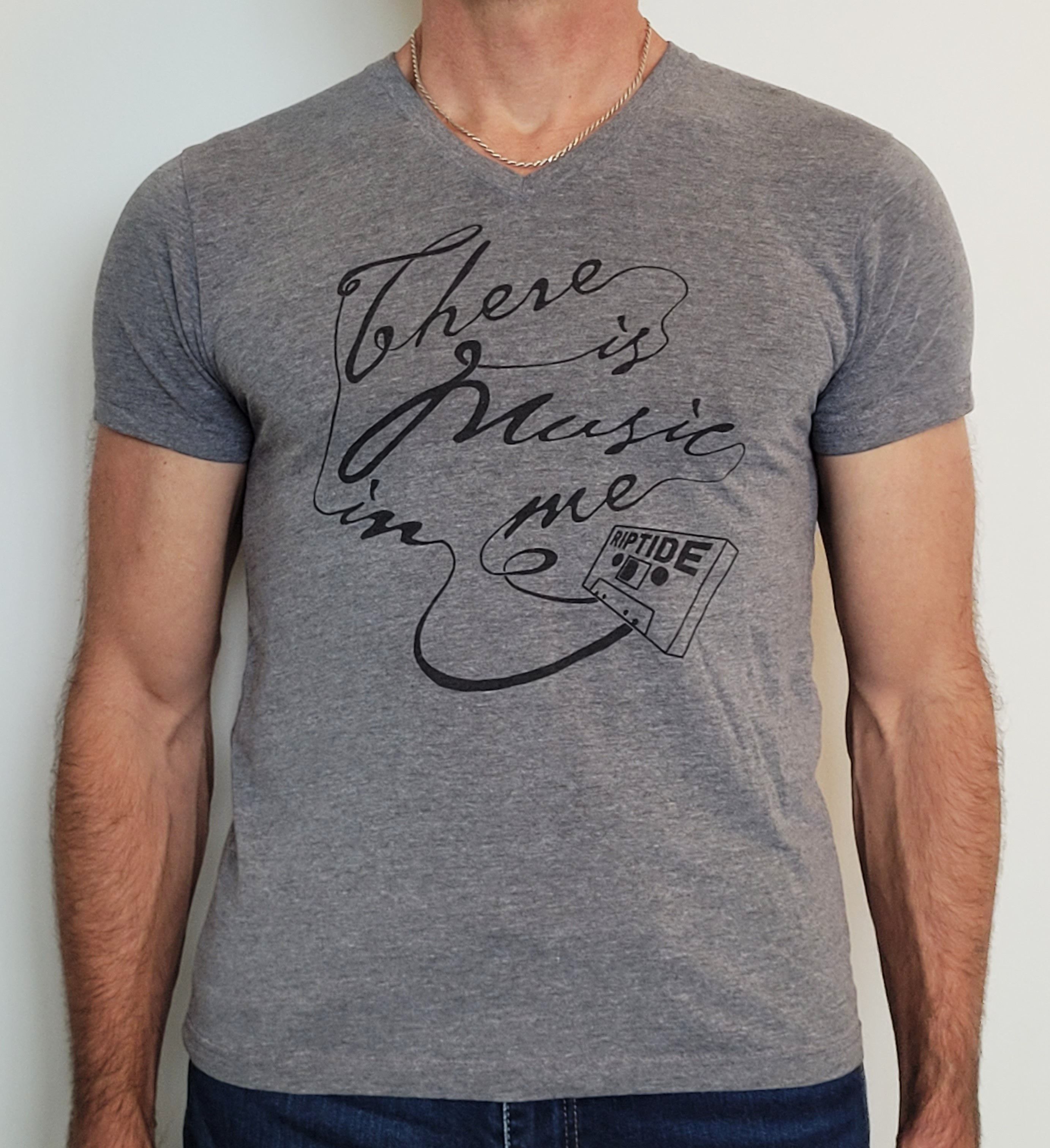 Next Level Apparel There Is Music in Me Graphic V-Neck T Size US S / EU 44-46 / 1 - 1 Thumbnail