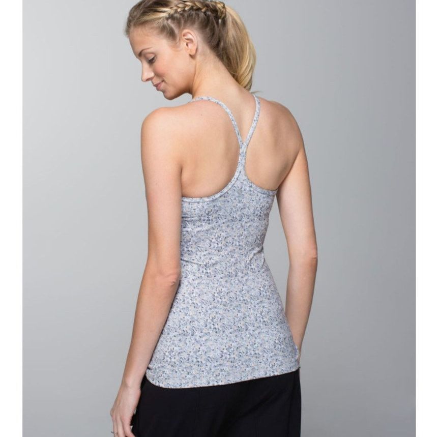 Lululemon Lululemon Gray Speckled Power Y Tank Size 4 Size S / US 4 / IT 40 - 8 Thumbnail