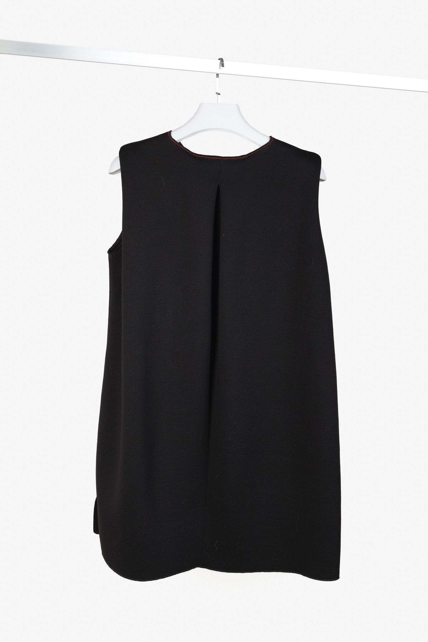 black neoprene dress Neoprene Dress With Wide Shoulders – Saiid Kobeisy Online main image 0