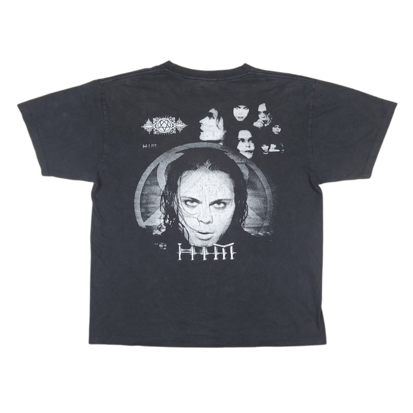Band Tees Vintage 90s Y2K HIM Band Ville Valo Heartgram VV TEE Size US XL / EU 56 / 4 - 3 Thumbnail