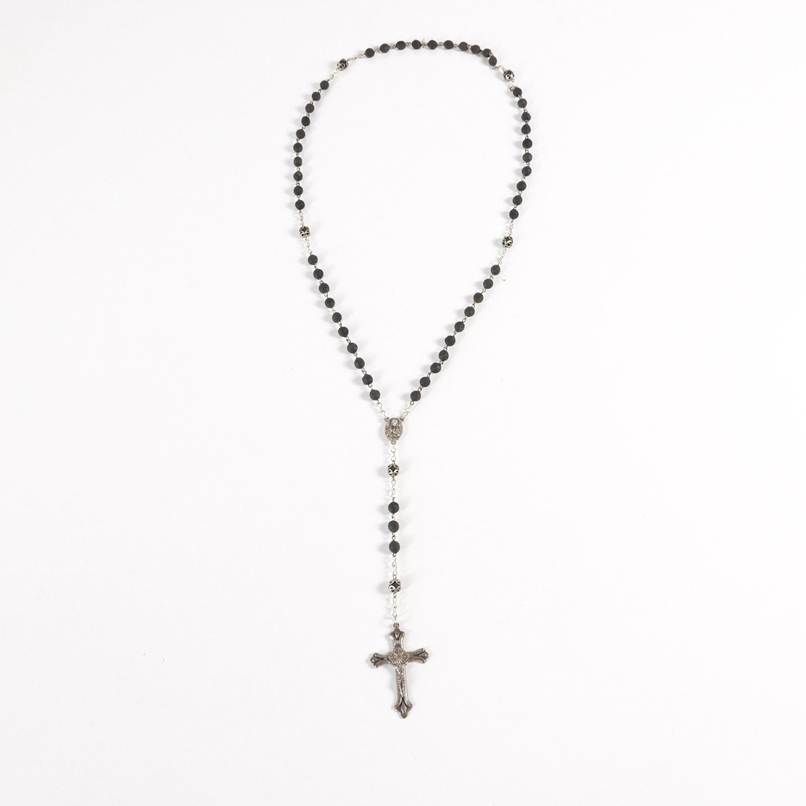 Other Rosary Prayer Beads Chain Necklace Mary Jesus Cross Crucifix Size ONE SIZE - 1 Thumbnail