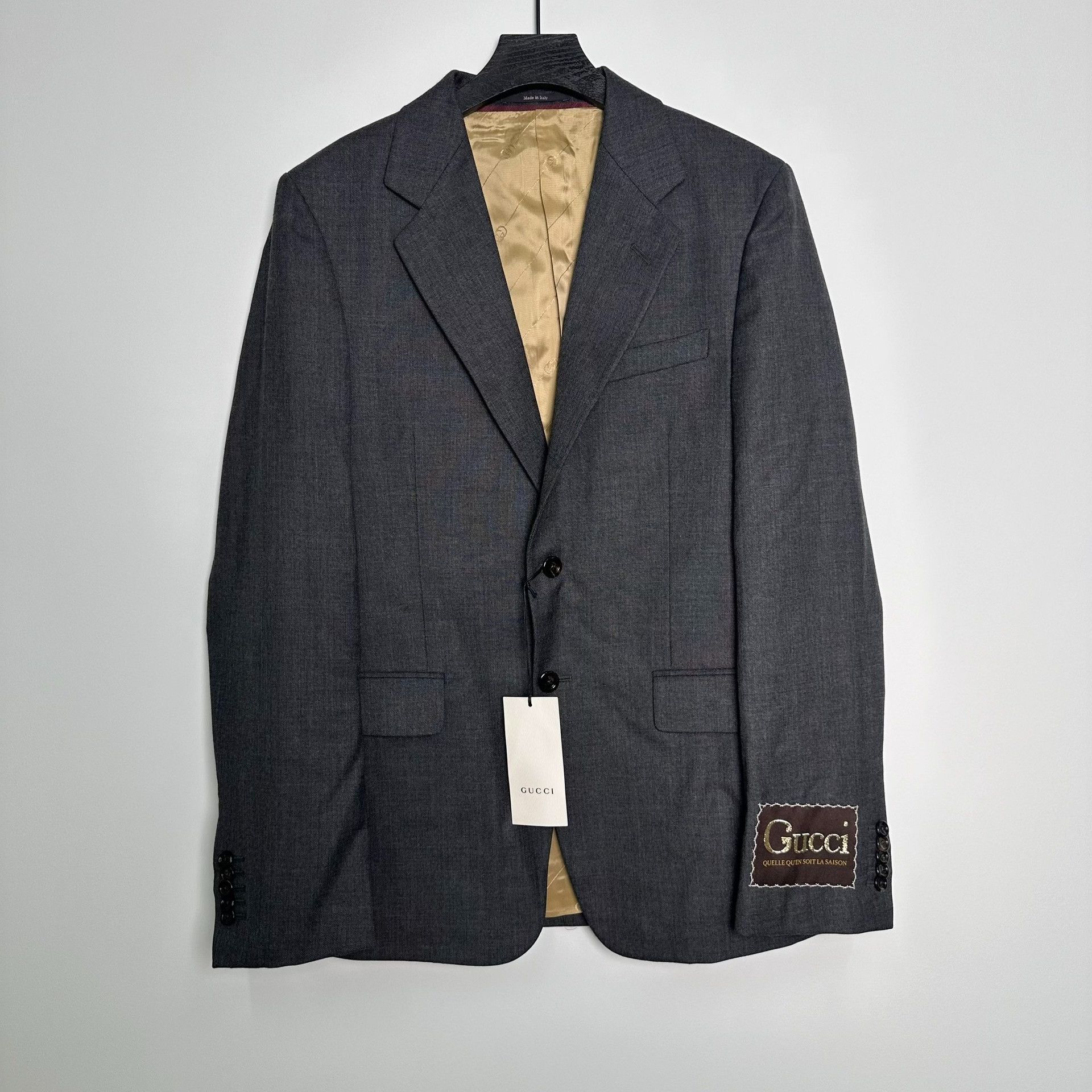 Gucci Gucci Retro Gray Suit 40r Men Size 40R - 1 Thumbnail