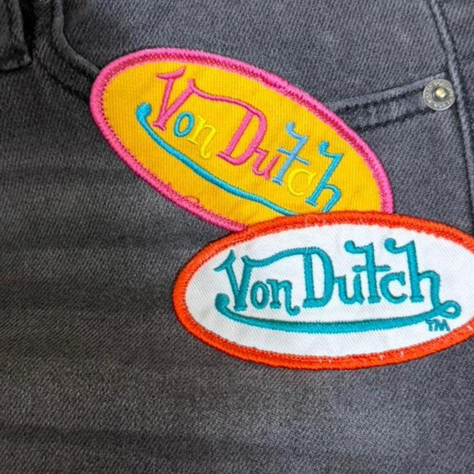Von Dutch Von Dutch black denim jeans with patchwork design Size 32" / US 10 / IT 46 - 3 Thumbnail