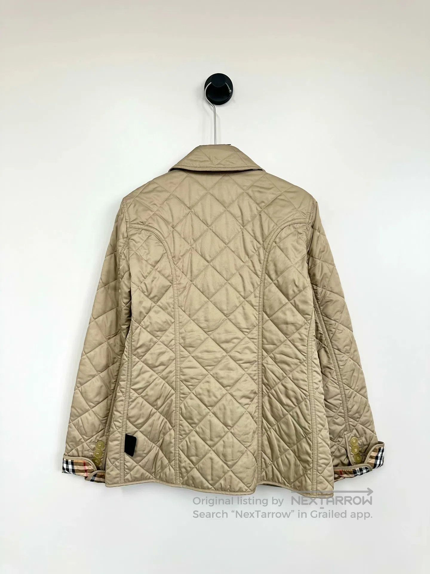 Burberry Burberry Khaki Check Quilted Jacket| Size S / US 4 / IT 40 - 2 Thumbnail