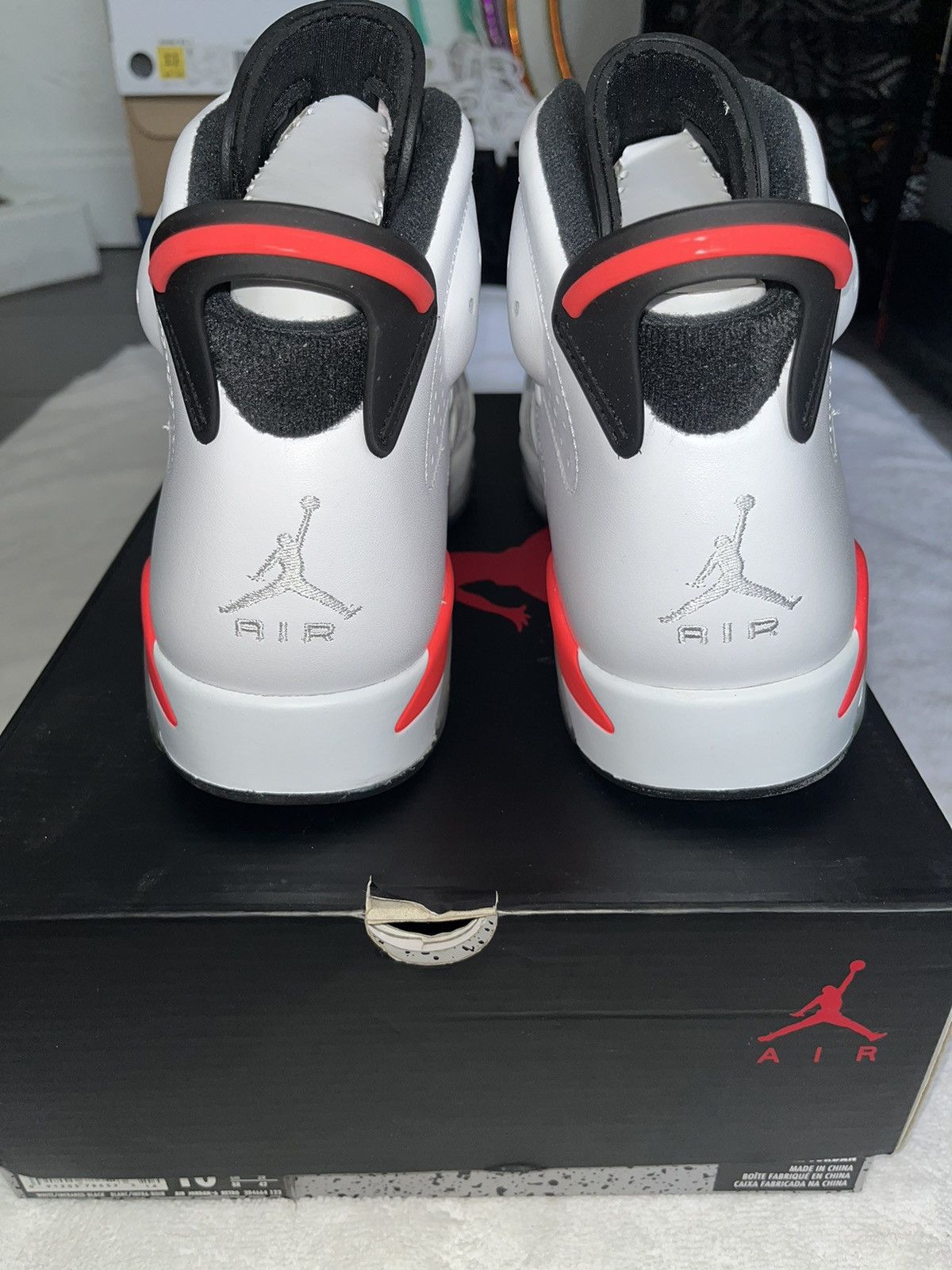 Jordan Brand Jordan 6 Retro Infrared white 2014 Size US 10 / EU 43 - 4 Thumbnail