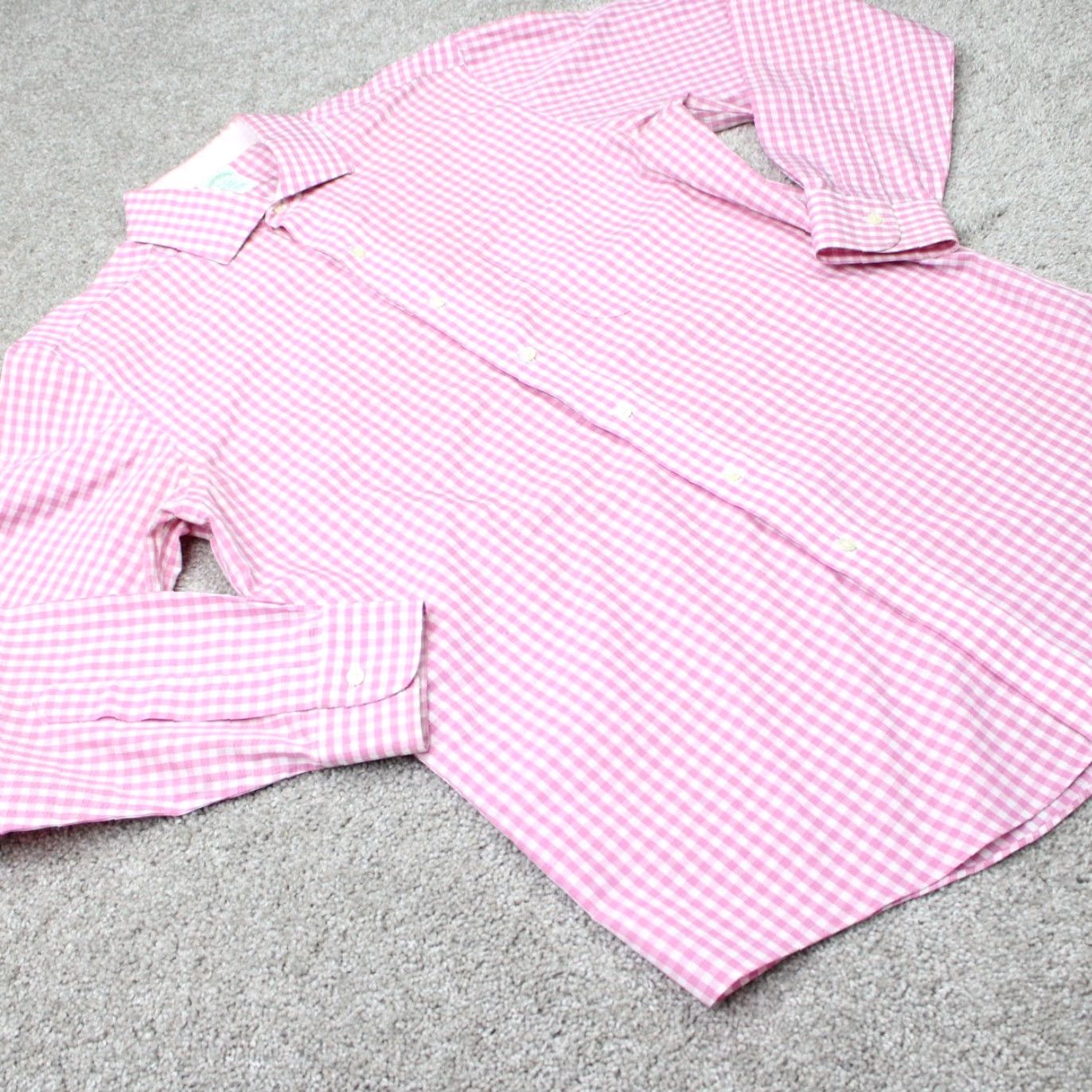 Brooks Brothers Brooks Brothers Shirt Mens 16 34 Pink/White Non-Iron Supima Cotton L/S Dress Shirt Men's Regular Color Pink Pattern Check Modern Classic Size US L / EU 52-54 / 3 - 5 Thumbnail