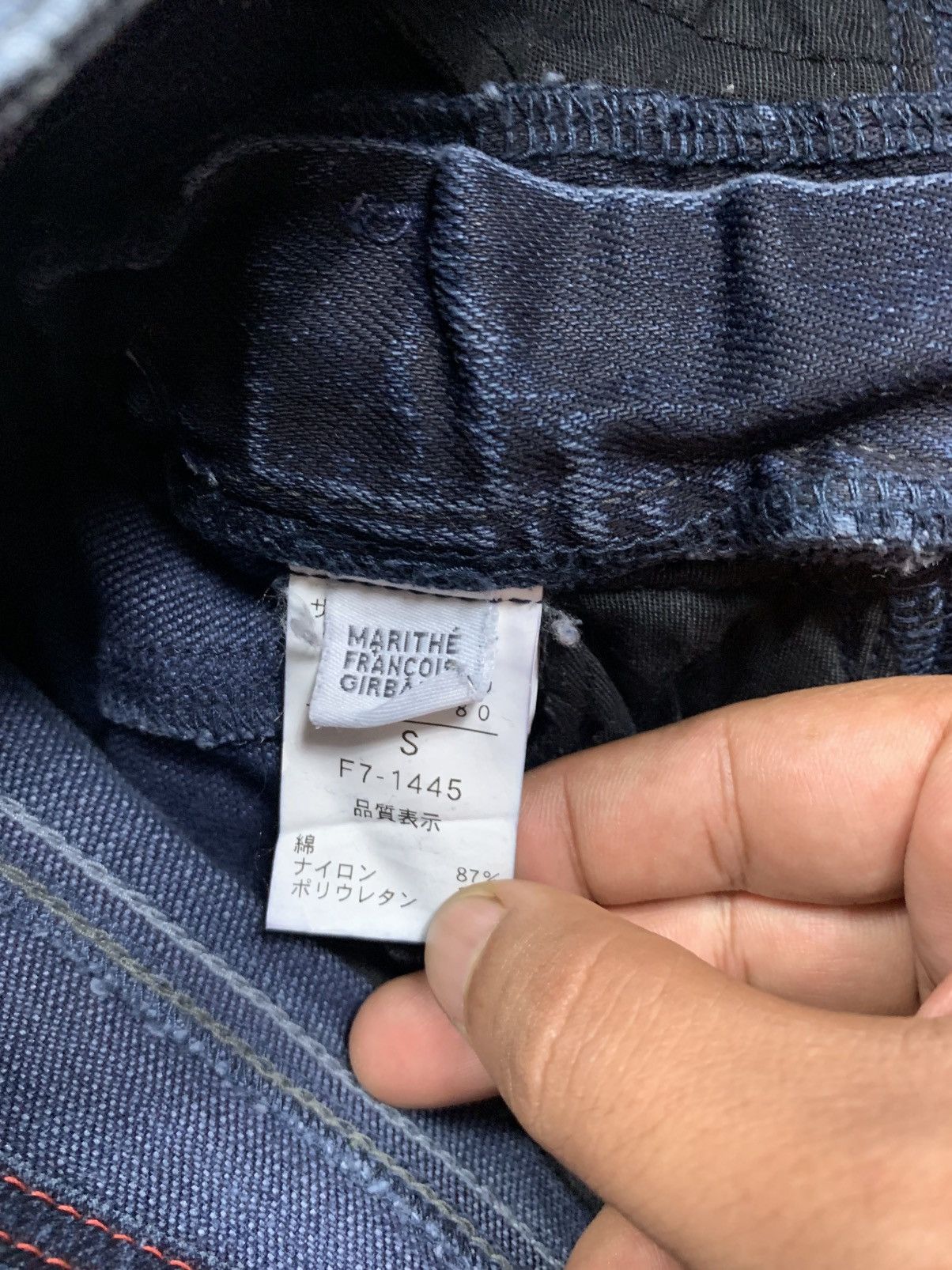 Marithe + Francois Girbaud Marithe+francois girbaud dark blue skinny jeans Size 29" - 12 Thumbnail