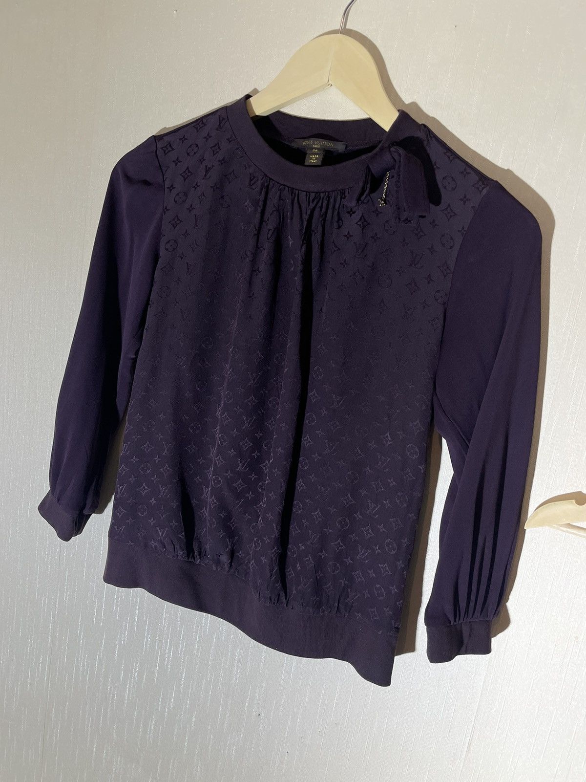 Designer × Louis Vuitton Louis Vuitton Viscose Monogram Sweatshirt Size XS / US 0-2 / IT 36-38 - 6 Thumbnail