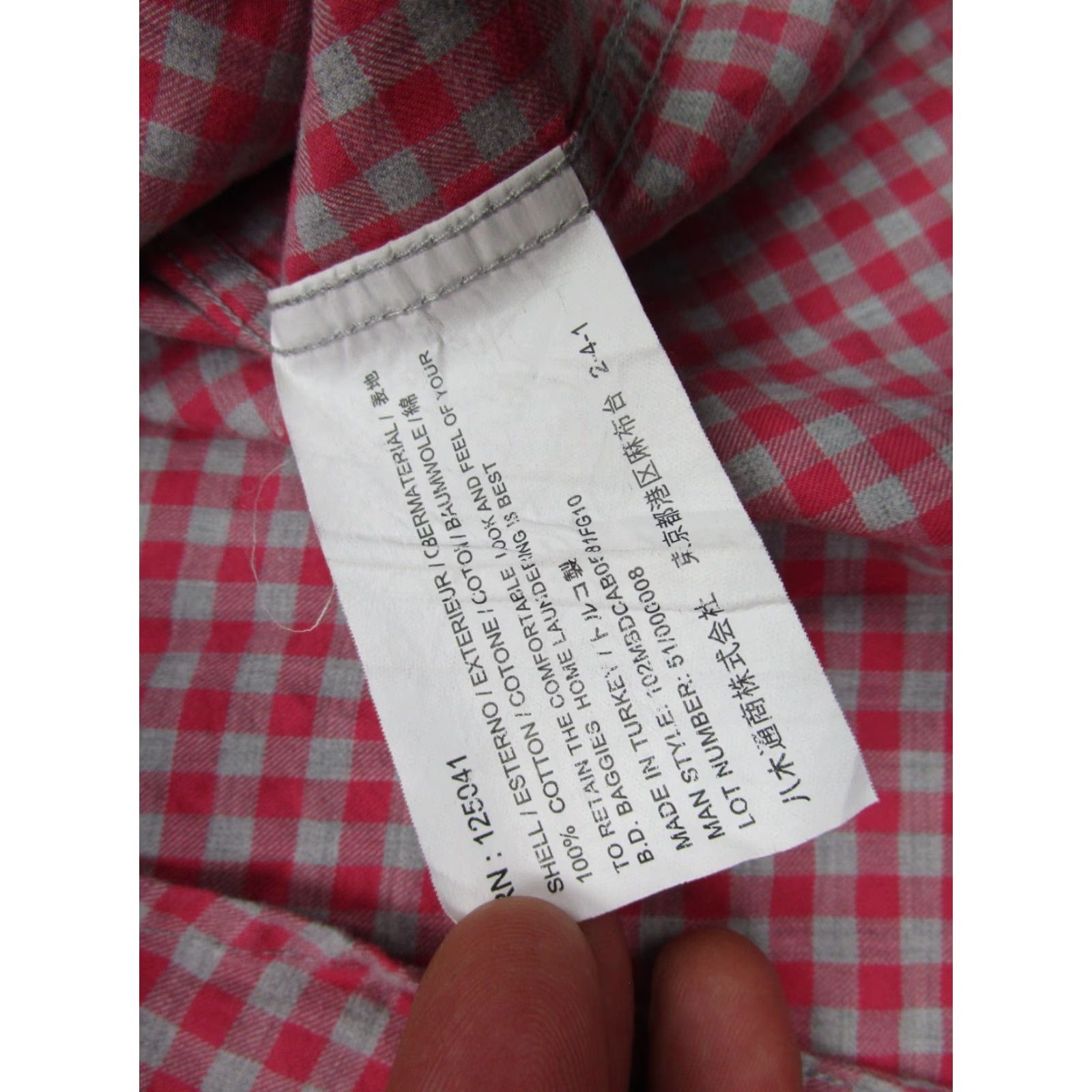 Vintage B.D. Baggies Button-Down Shirt Mens Small Red Plaid Gingham Check Cotton Woven Size US S / EU 44-46 / 1 - 5 Thumbnail