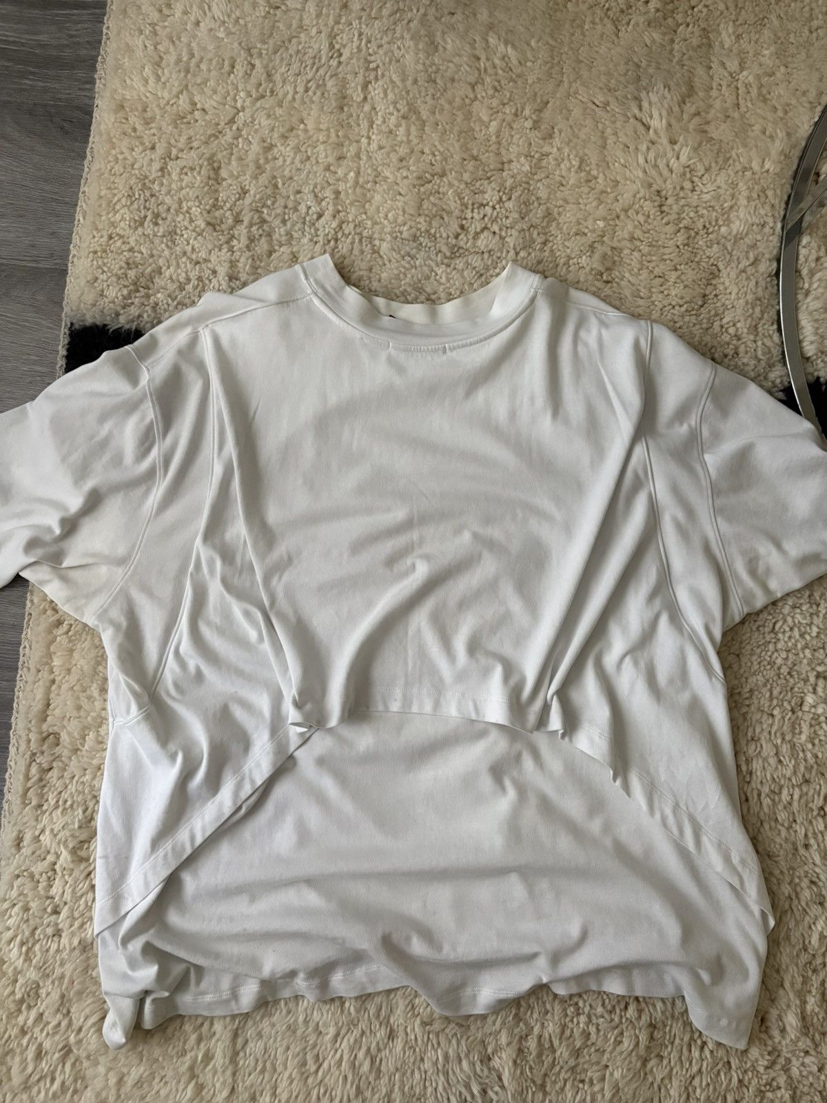 Helmut Lang Helmut Lang “Techno Jungle” White Tee Size US XL / EU 56 / 4 - 2 Thumbnail