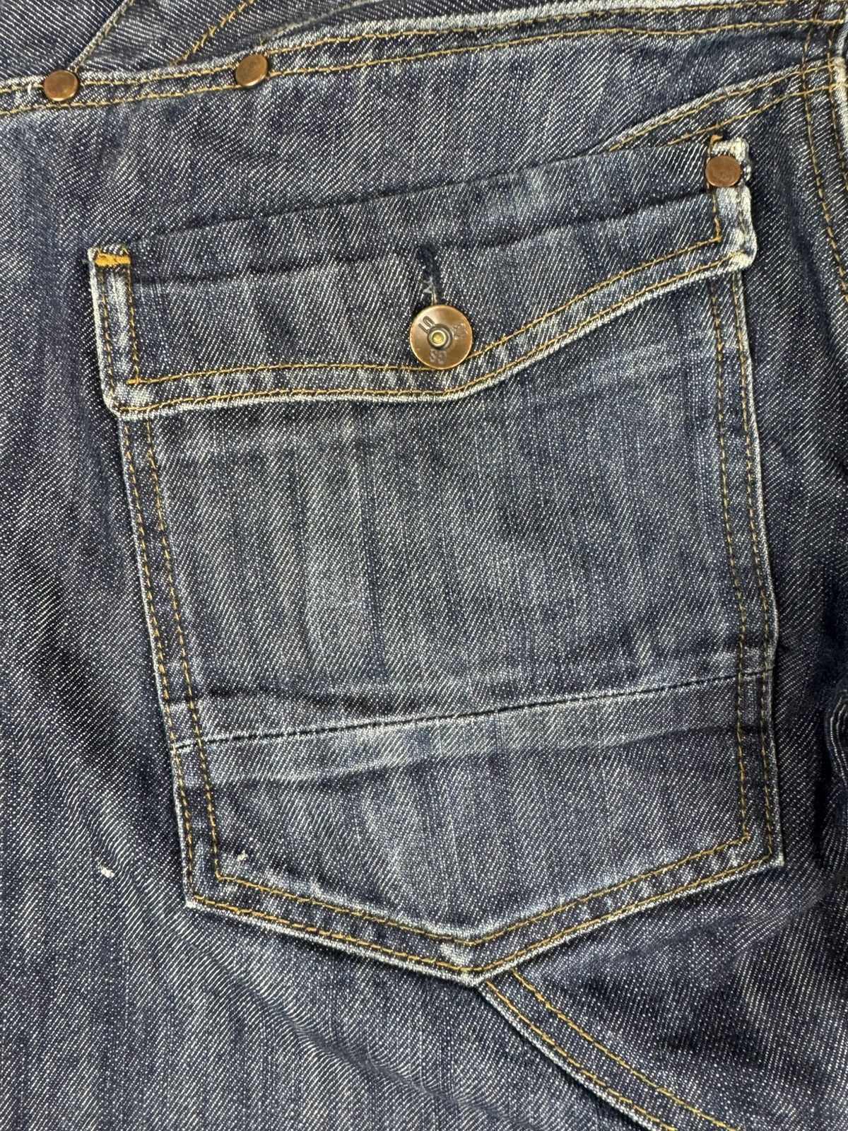 G-Star × Japanese Brand Vintage Y2K G-Star RAW radar biker denim jeans Size US 31 - 12 Thumbnail