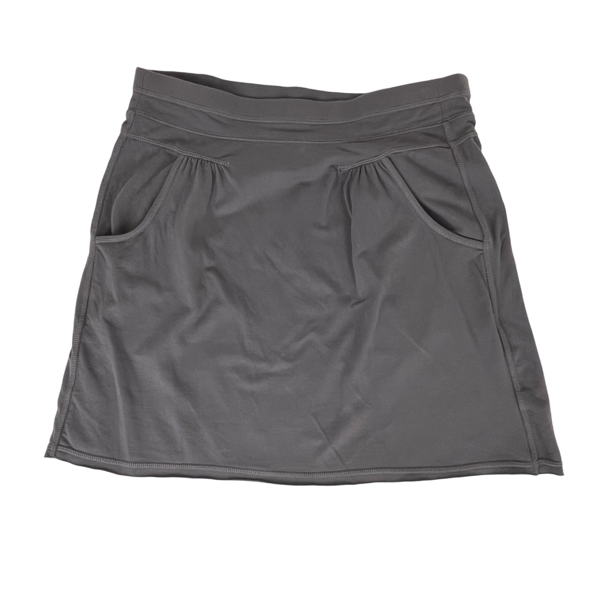 Athleta Athleta Jersey-Knit Skirt Gray with Pockets Sz. Small Size 27" / US 4 / IT 40 - 1 Thumbnail