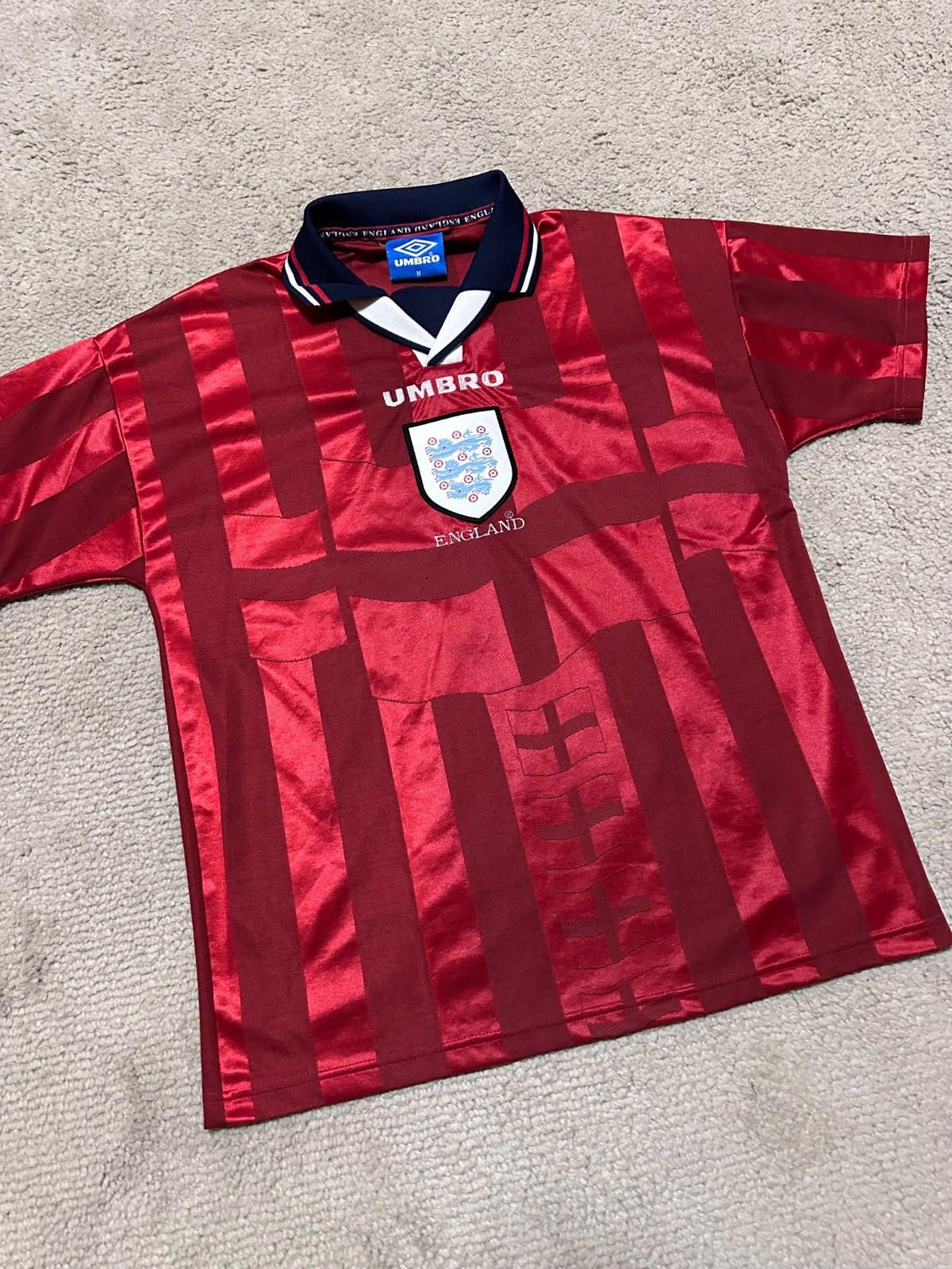 Umbro England 1997/99 Umbro Vintage Football Shirt Soccer Jersey Size US M / EU 48-50 / 2 - 2 Thumbnail