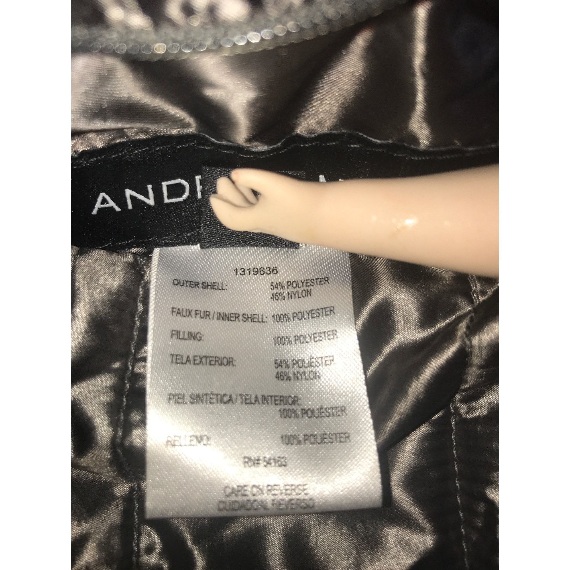 Andrew Marc Andrew Marc Womens Reversible Gray Quilt/Black Faux Fur Coat Size S / US 4 / IT 40 - 7 Thumbnail