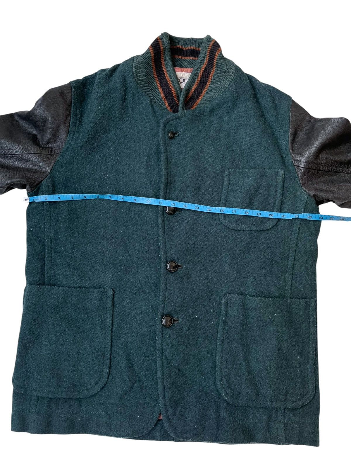 Japanese Brand Vintage nicole monsieur leather wool jacket Size US XL / EU 56 / 4 - 9 Thumbnail