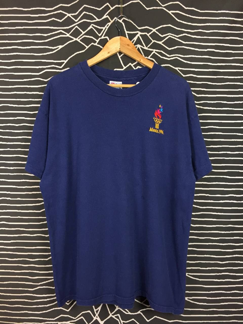 Hanes × USA Olympics × Vintage Vtg Atlanta 1996 Summer Olympics Embroidered Logo Tee Size US XL / EU 56 / 4 - 2 Thumbnail