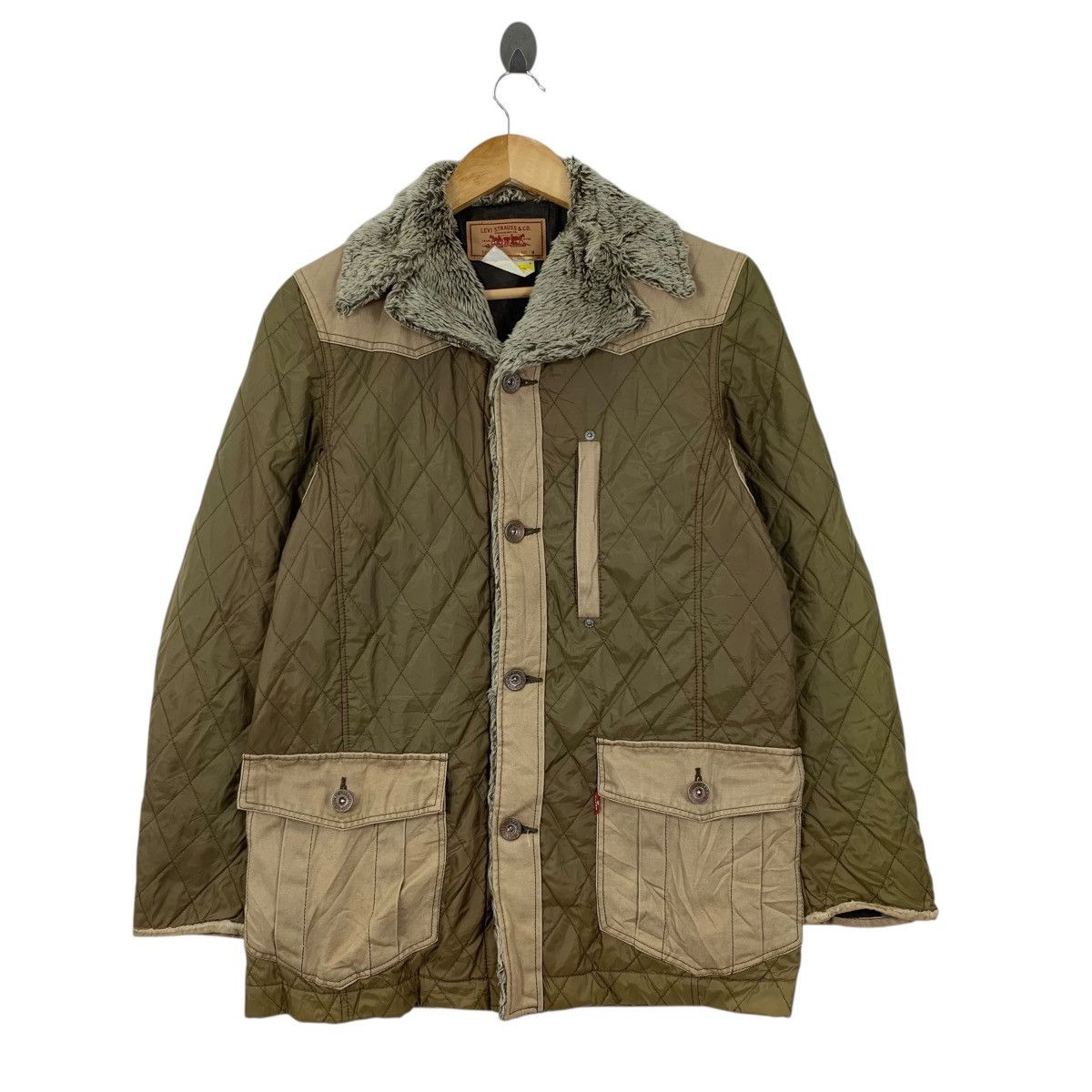 Levi's LEVIS STRAUSS & CO Quilted Furry Levi’s Jacket Size US M / EU 48-50 / 2 - 1 Thumbnail
