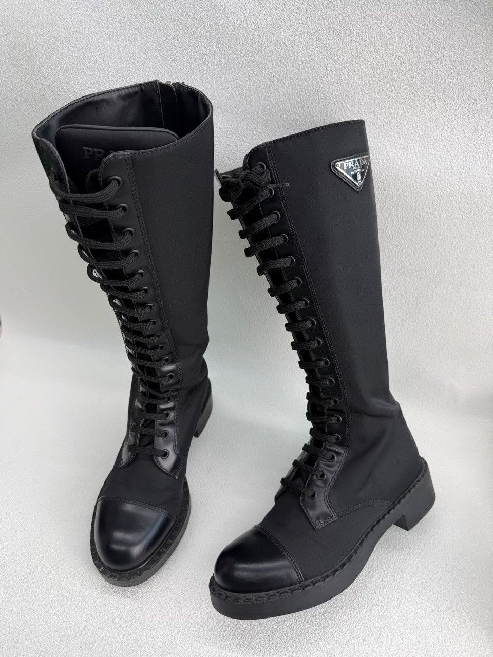 Prada Prada Nylon Black Boots us_6 Women Size US 6 / IT 36 - 1 Thumbnail