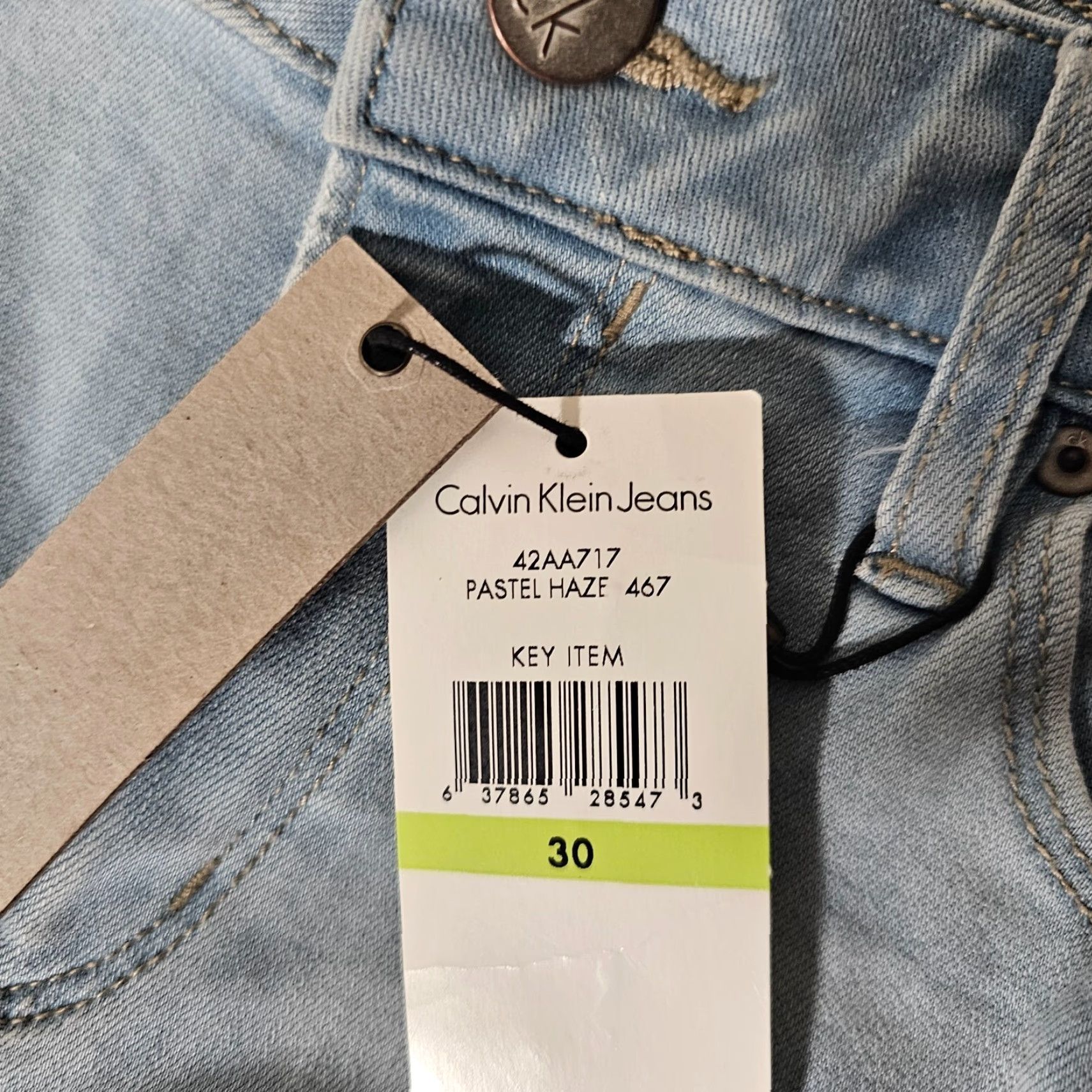 Calvin Klein Calvin Klein Jeans Legging Womens Size 30 Light Wash Stretch Denim Waist Classic 90s Comfortable Size 30" / US 8 / IT 44 - 4 Thumbnail
