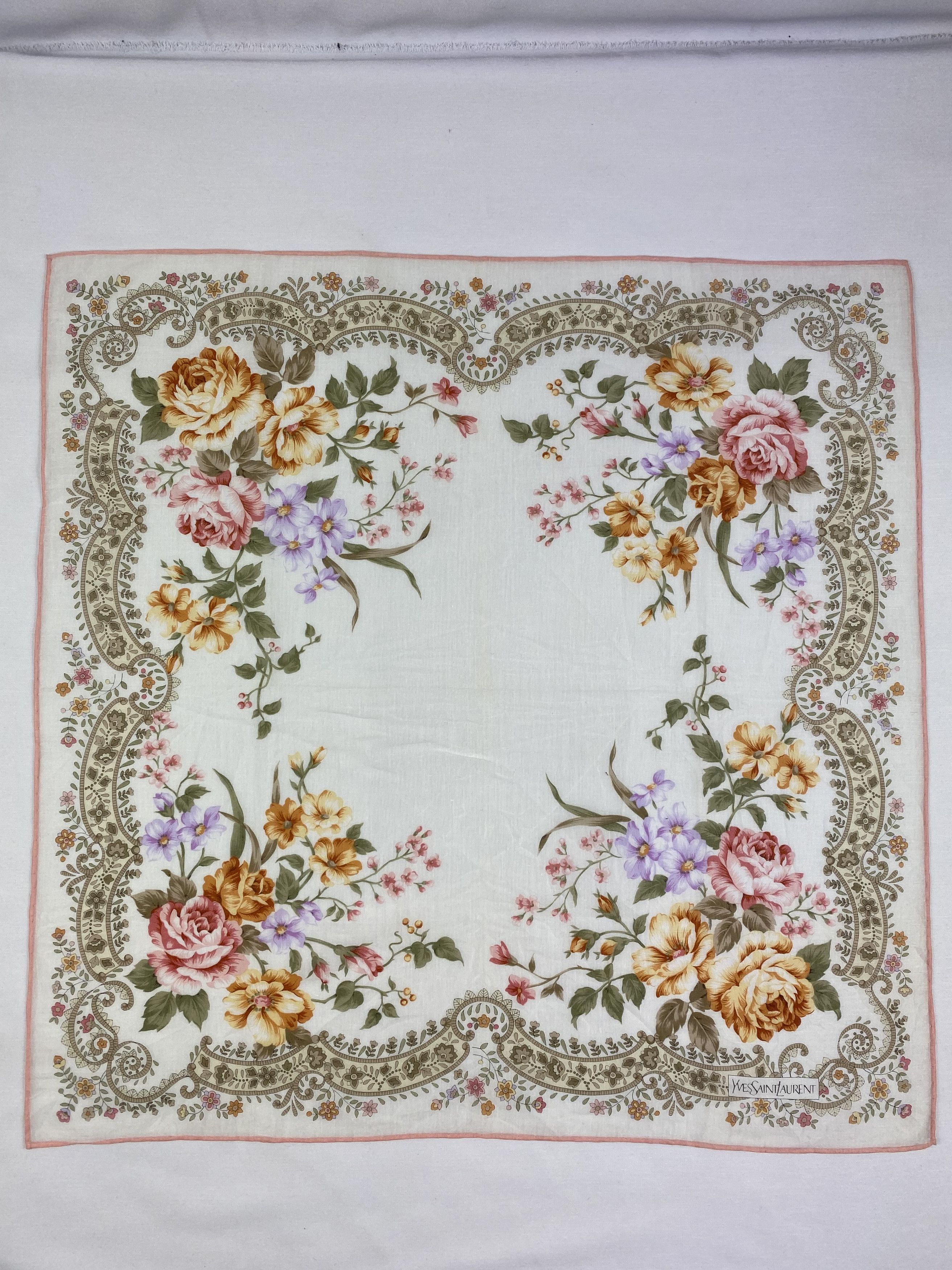 Yves Saint Laurent Yves Saint Laurent Handkerchief / Bandana / Neckerchief Size ONE SIZE - 3 Thumbnail