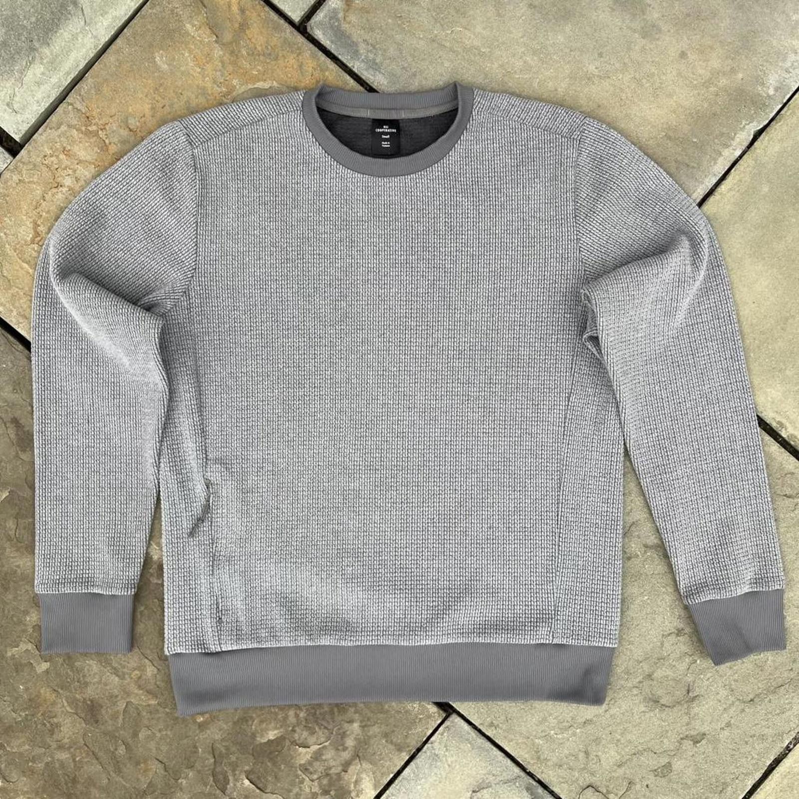 Other Minimalist Gorpcore Grey Textured Knit Crewneck Sweatshirt Size US S / EU 44-46 / 1 - 1 Thumbnail