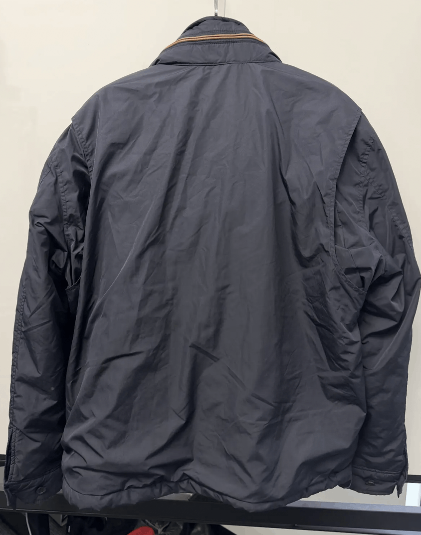 Vintage Polo Ralph Lauren Navy Stow Hood Windbreaker - Sz. L