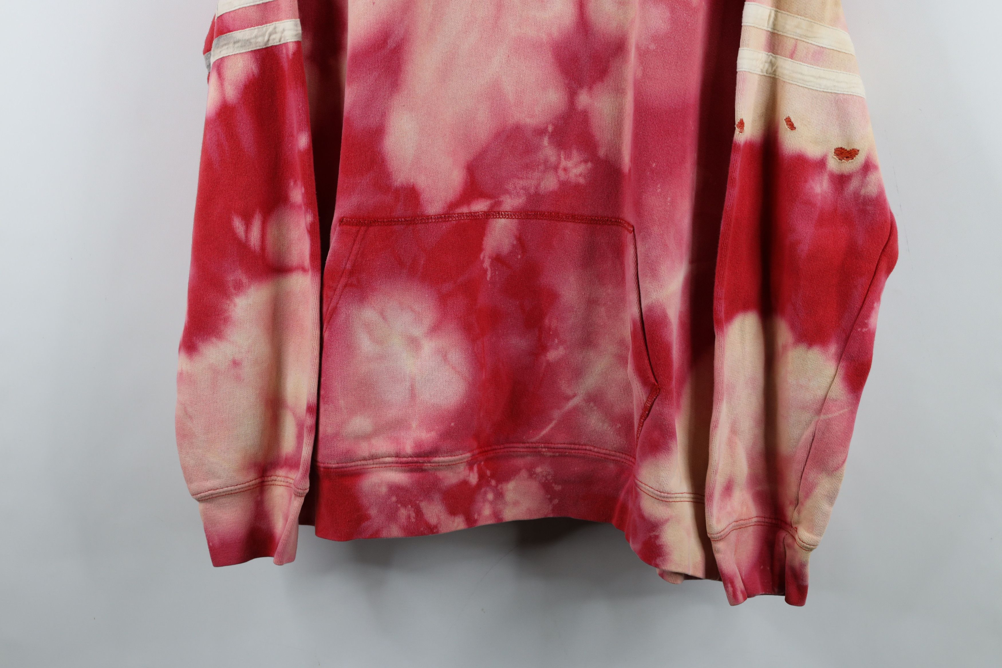 Nautica Vintage 90s Nautica Spell Acid Wash Hoodie Sweatshirt Red Size US M / EU 48-50 / 2 - 3 Thumbnail