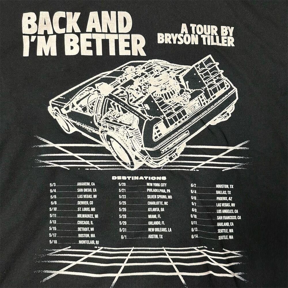 Bryson Tiller NEW Bryson Tiller Official Back & Better Tour Hoodie Men's S Size US S / EU 44-46 / 1 - 6 Thumbnail